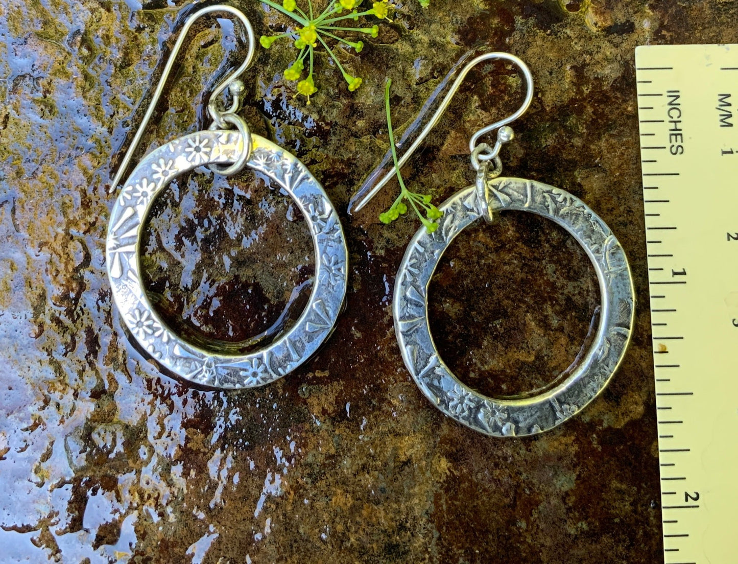 Chunky Sterling Hoops - Evitts Creek Arts
