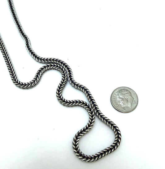 Foxtail Sterling Silver Chain in 18" or 20” - Evitts Creek Arts
