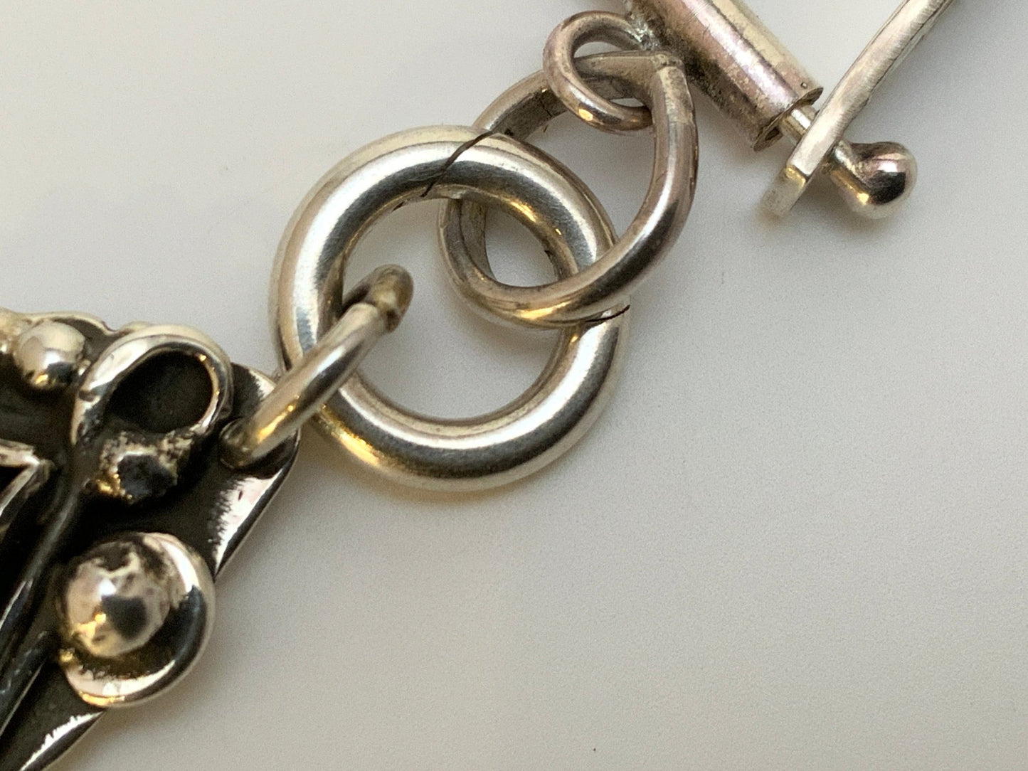 Gathered Sterling Silver Pendant and 18” Chain - Evitts Creek Arts