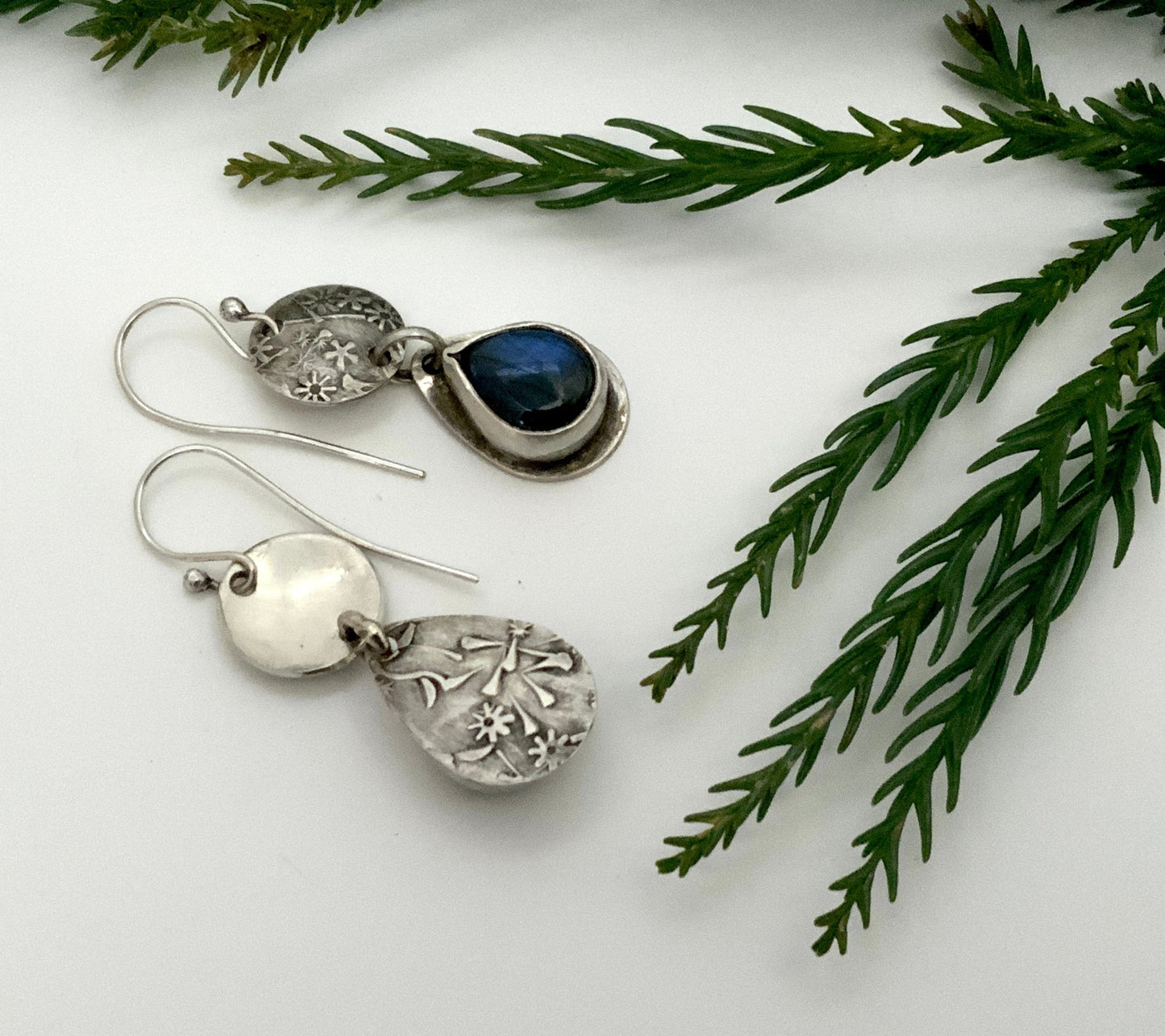 Labradorite Secret Garden Earrings - Evitts Creek Arts