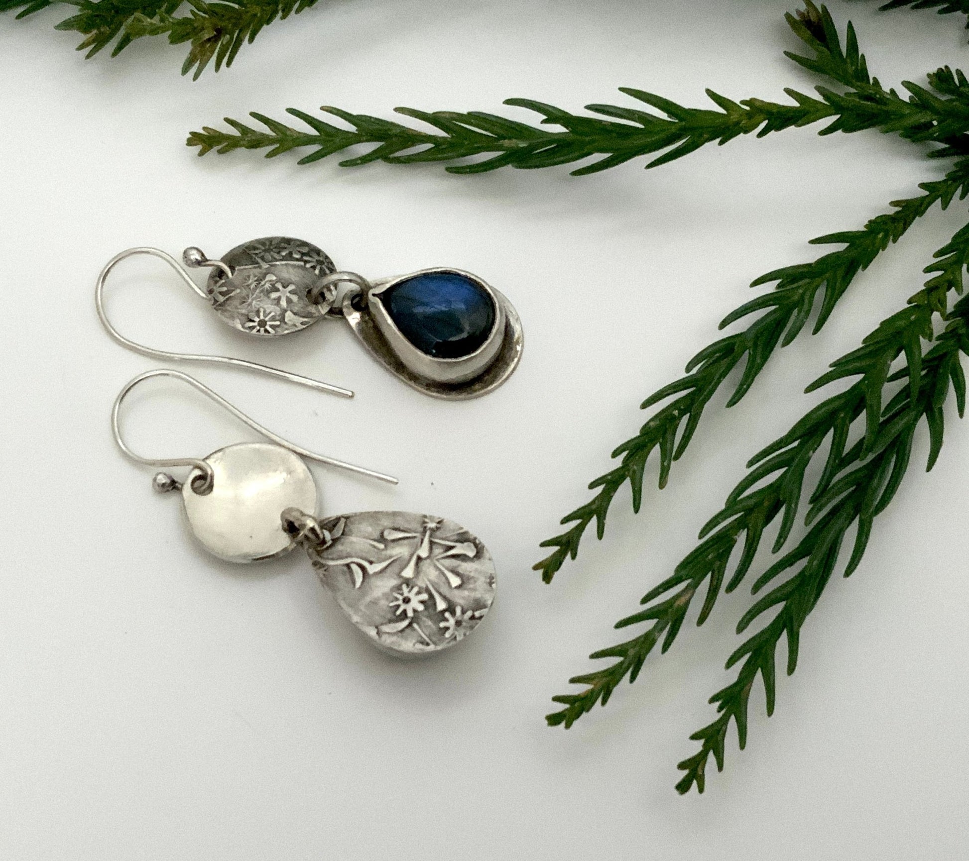 Labradorite Secret Garden Earrings - Evitts Creek Arts