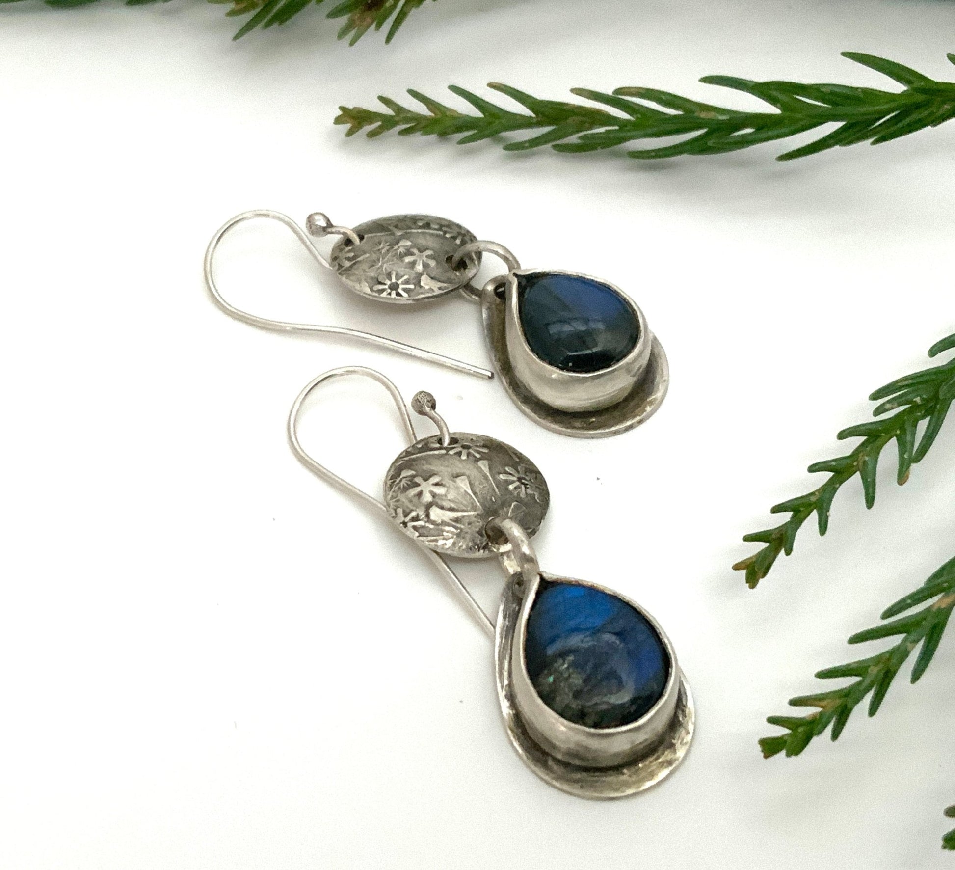 Labradorite Secret Garden Earrings - Evitts Creek Arts