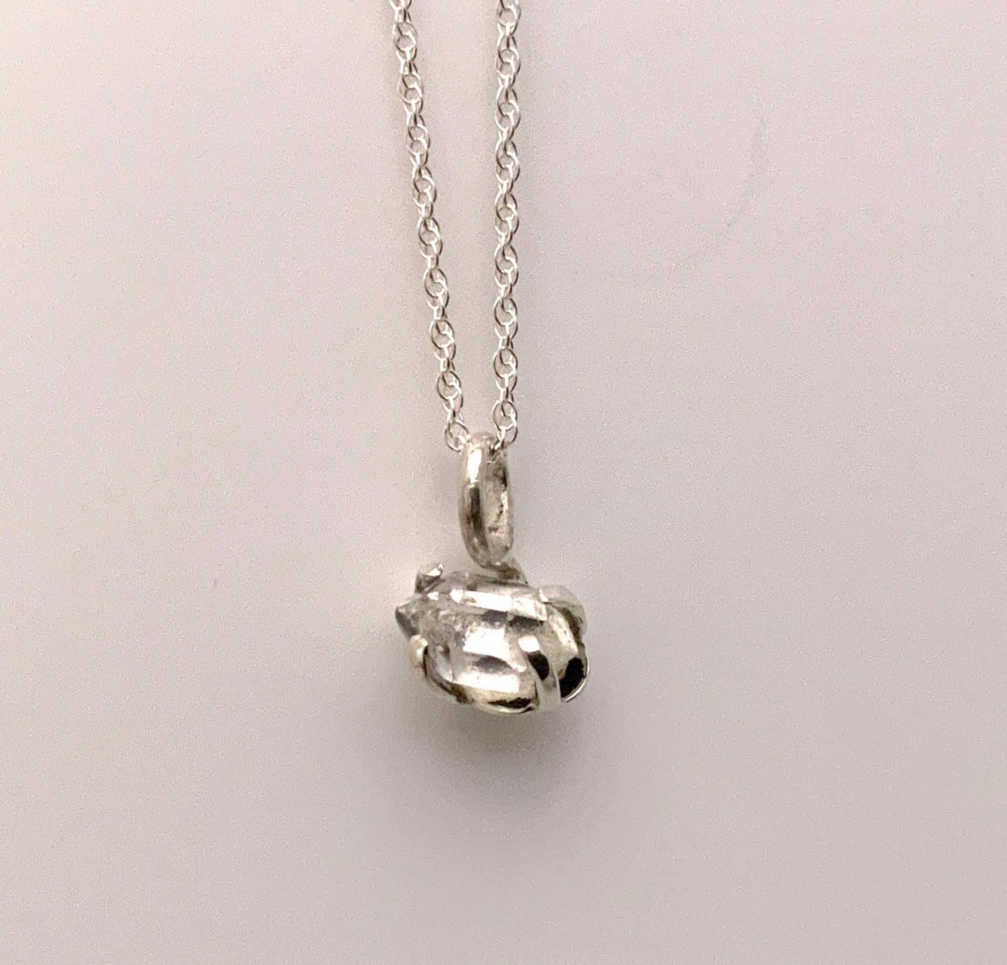 Little Herkimer Diamond Pendant - Evitts Creek Arts