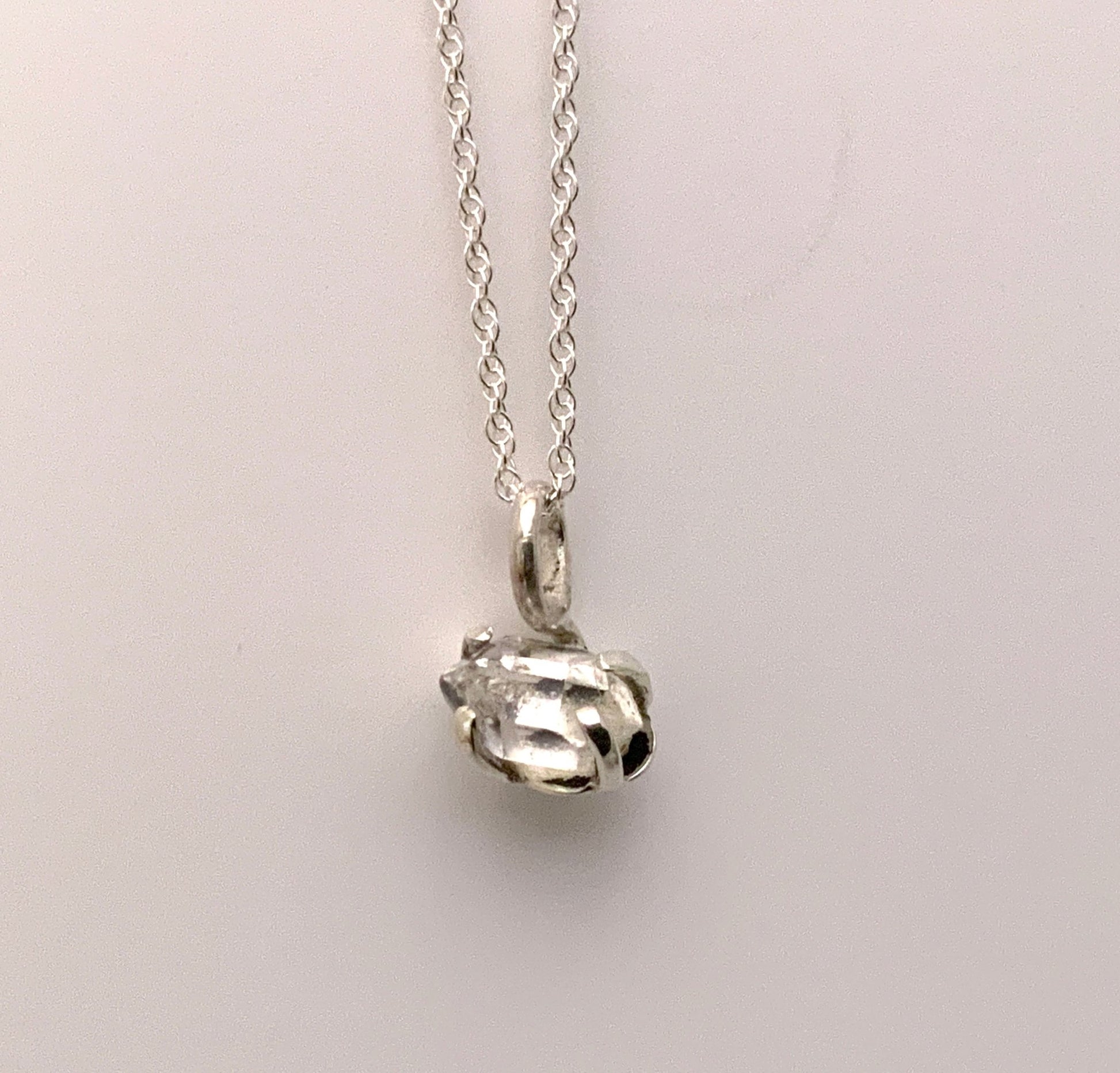 Little Herkimer Diamond Pendant - Evitts Creek Arts