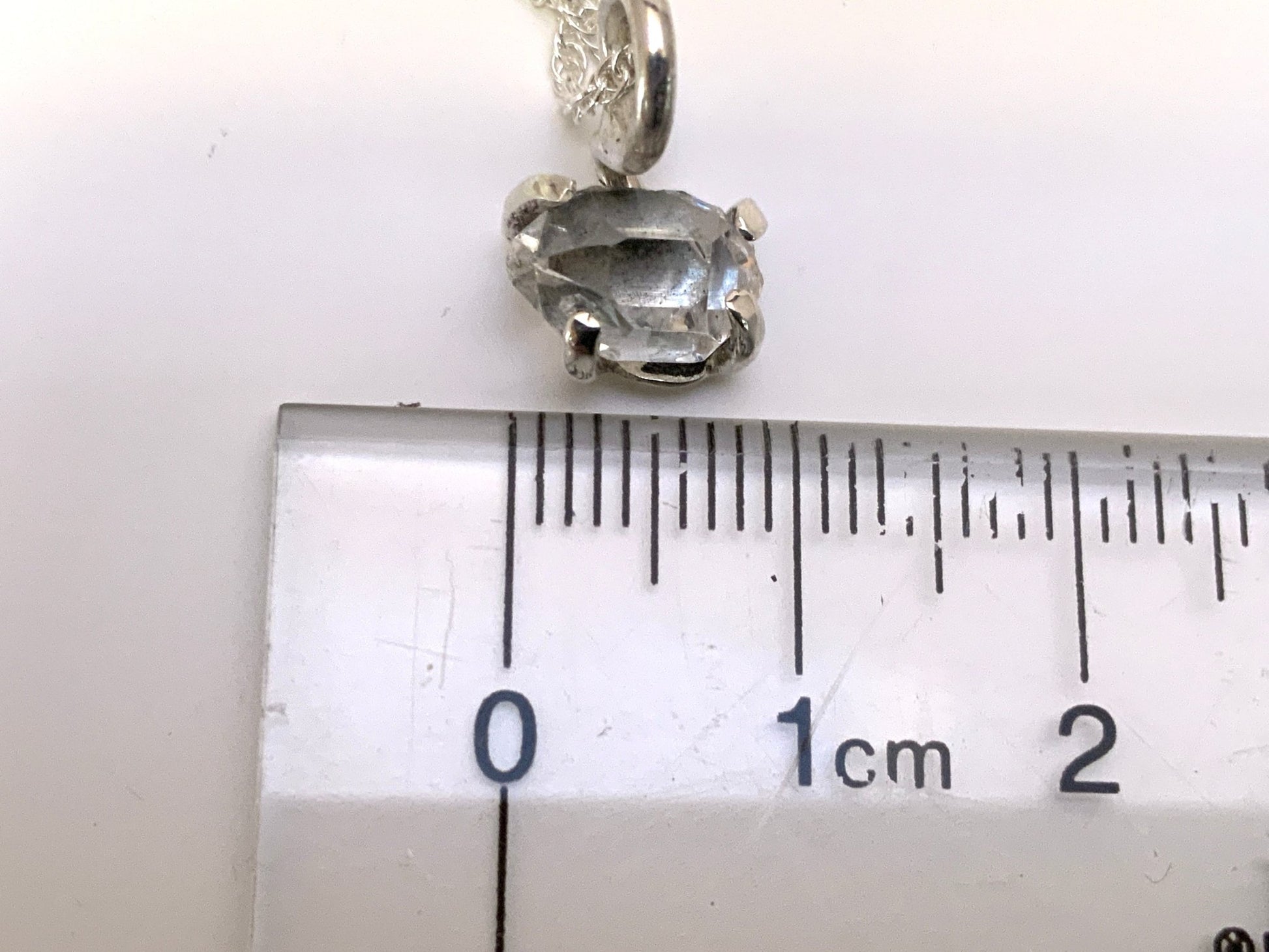 Little Herkimer Diamond Pendant - Evitts Creek Arts