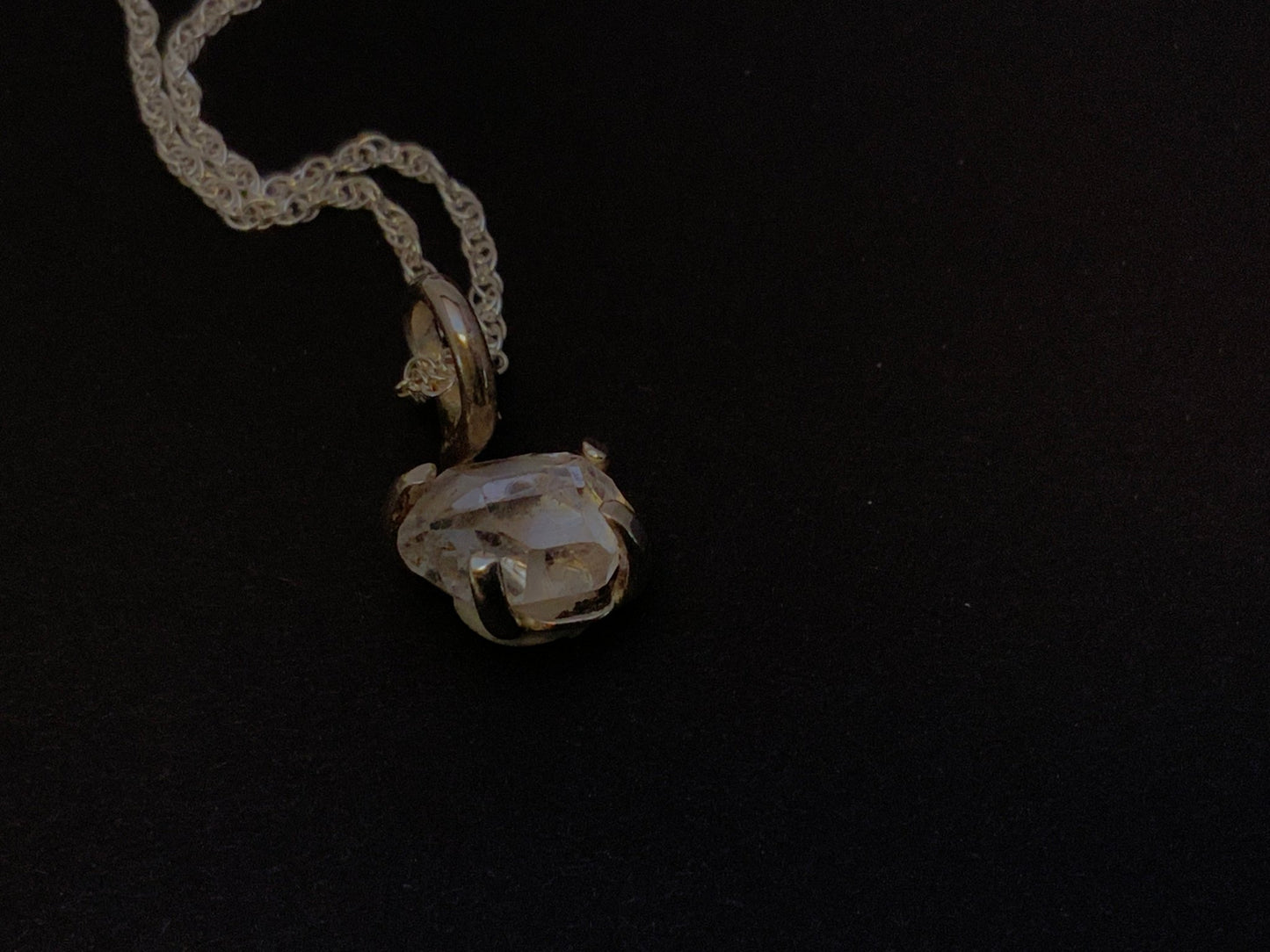 Little Herkimer Diamond Pendant - Evitts Creek Arts