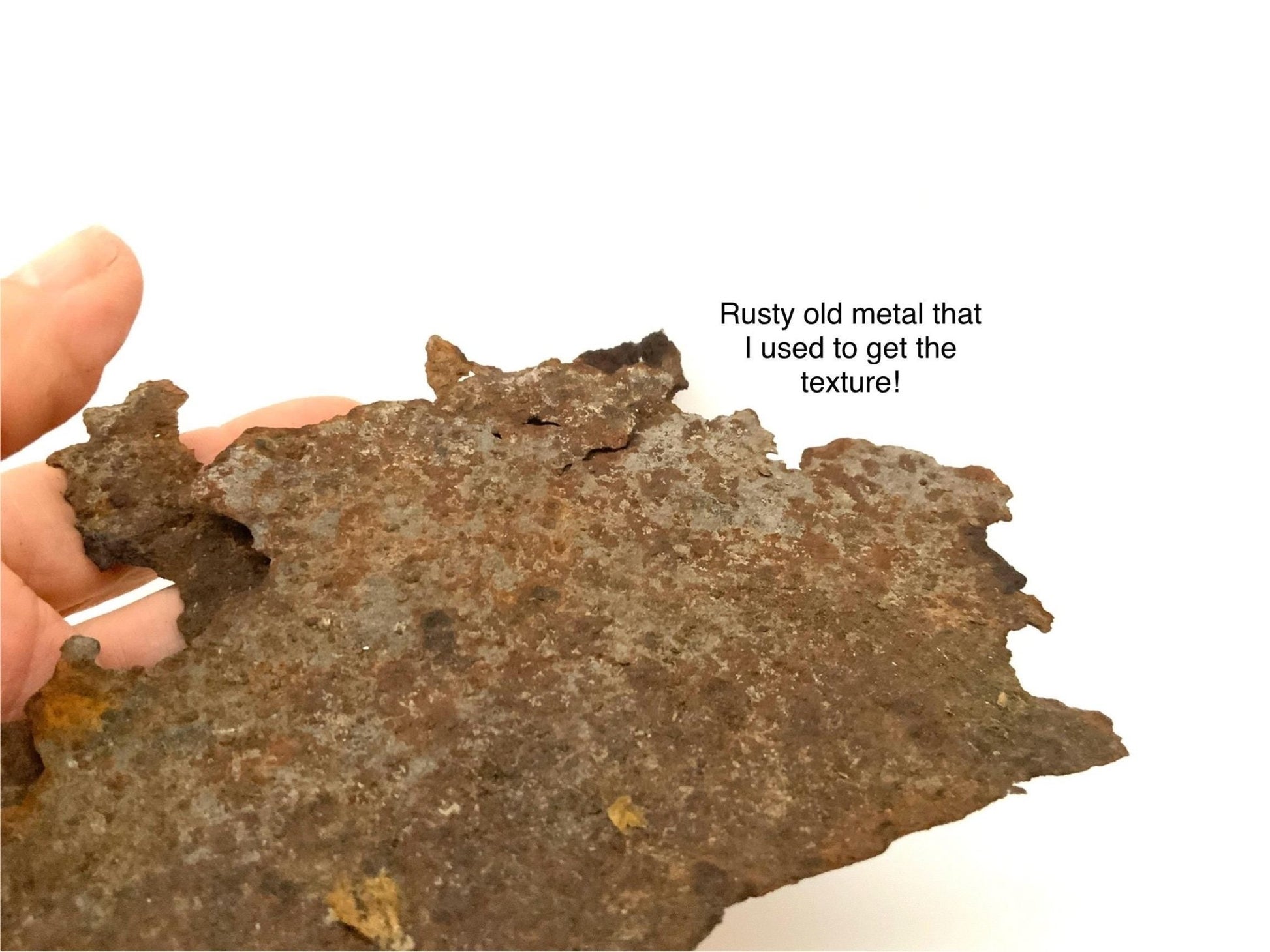 Rust Texture Dangle Sterling Silver Earrings - Evitts Creek Arts