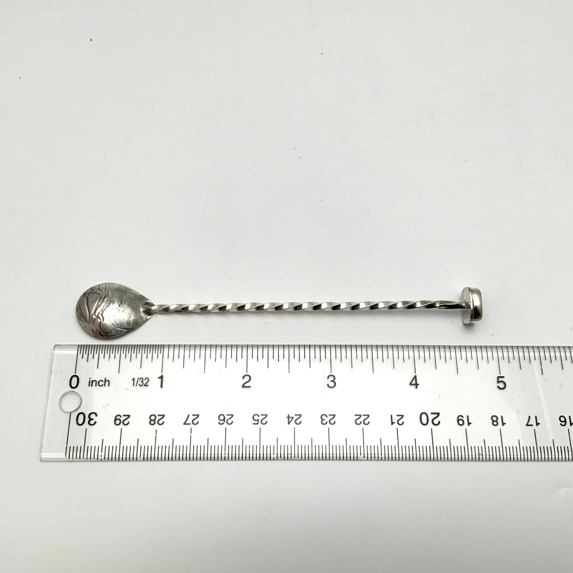 Artisan Silverware: Handmade Silver Spoon with Amethyst Gemstone - Perfect Gift for Culinary Enthusiasts - Evitts Creek Arts
