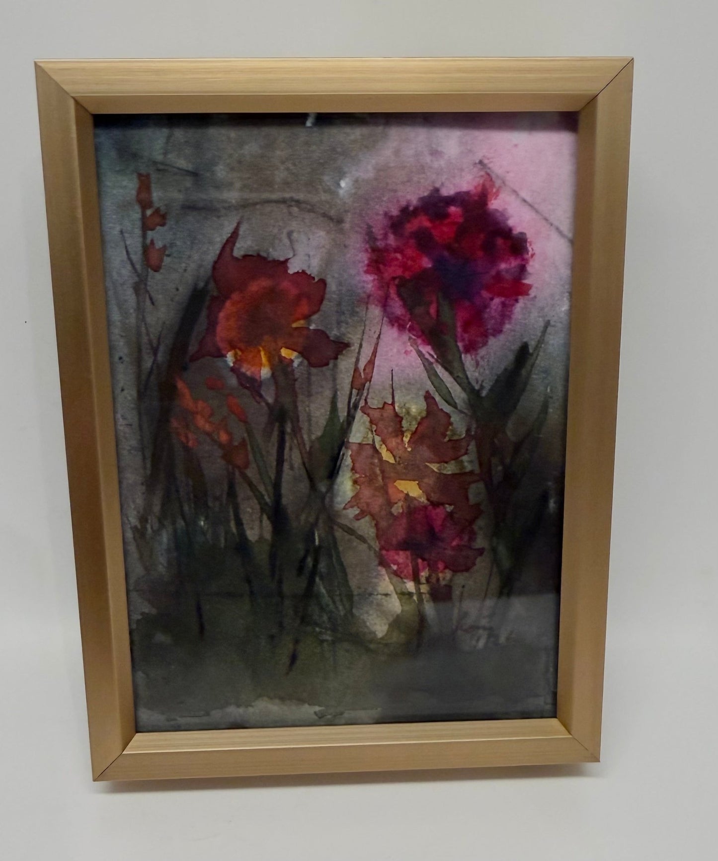 Tiny Abstract Flower 5 3x4 - Evitts Creek Arts