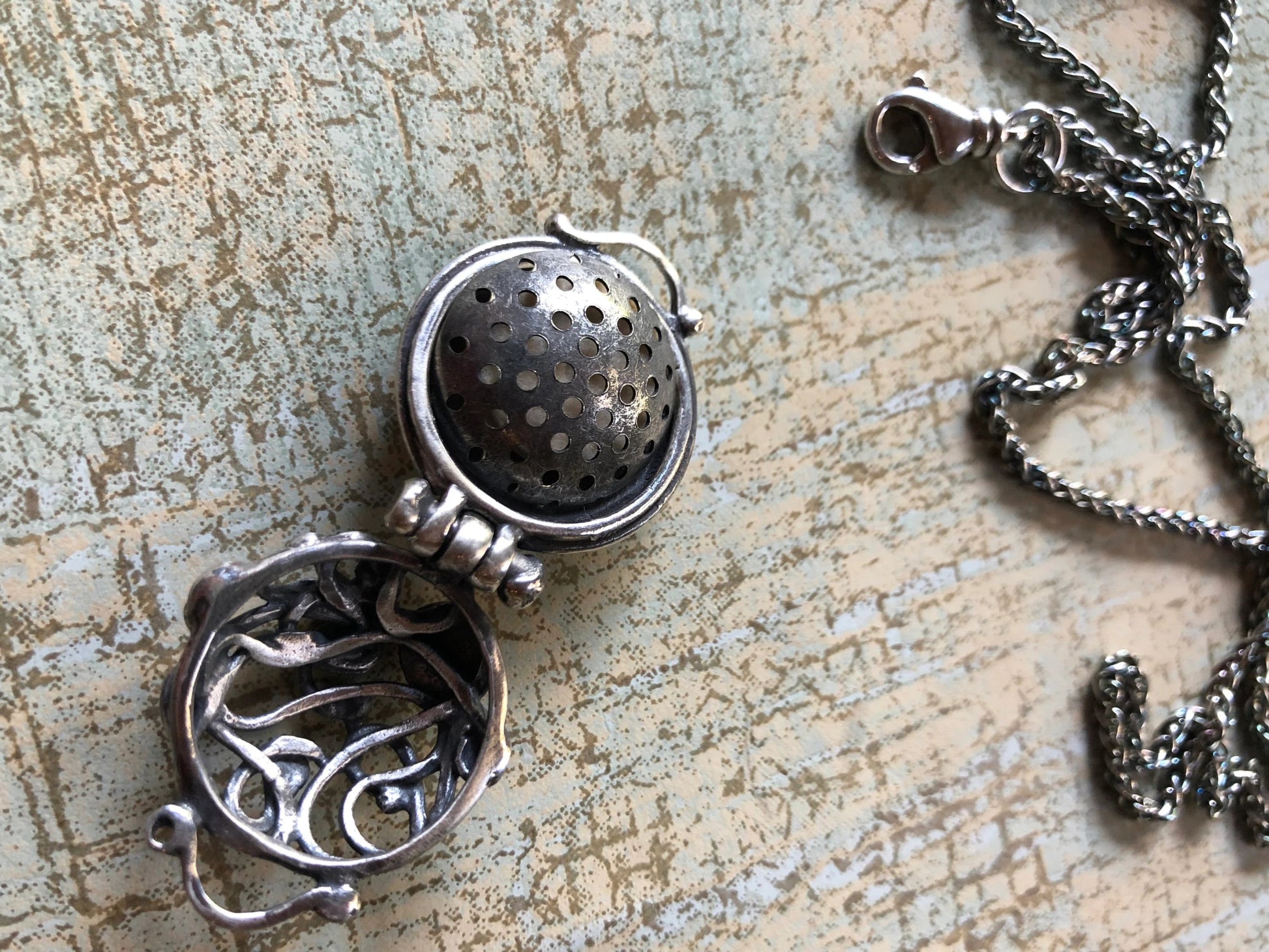 Aromatherapy Pendant Ribbon Design Copyrighted - Evitts Creek Arts