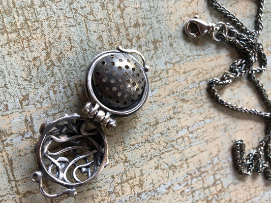 Aromatherapy Pendant Ribbon Design Copyrighted - Evitts Creek Arts