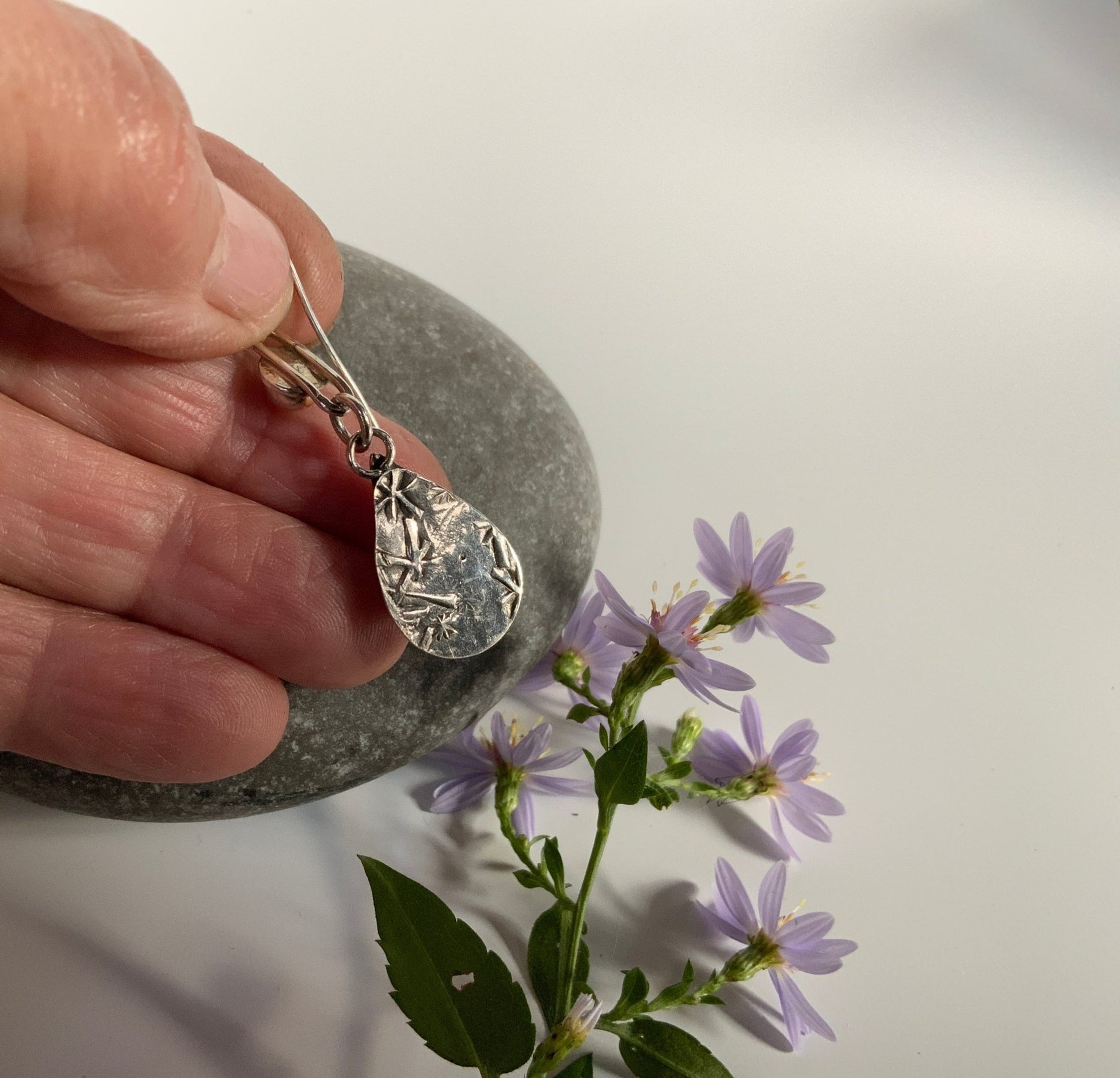 Carnelian and Pearl Secret Garden Earrings - Evitts Creek Arts