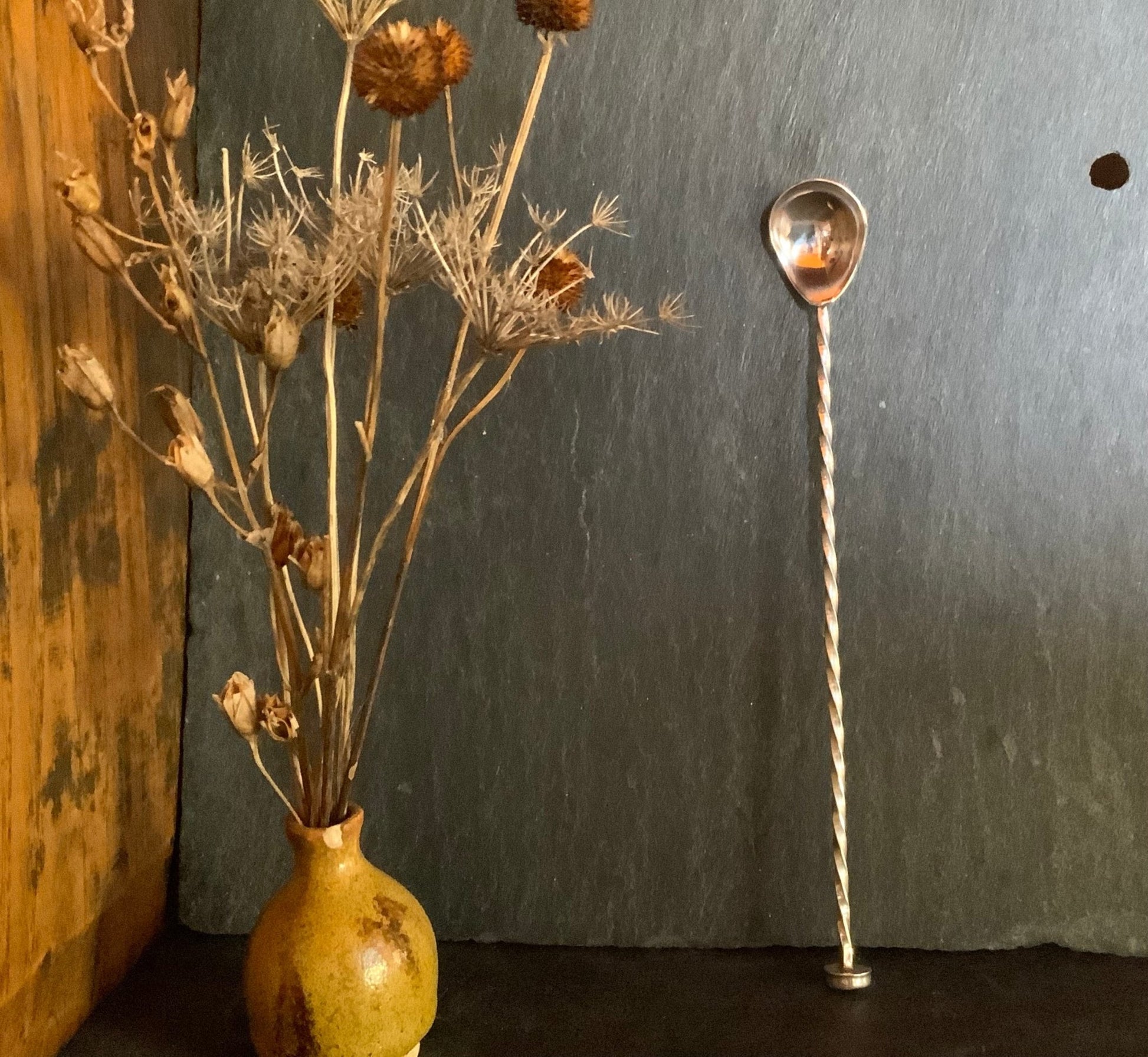 Handmade Sterling Silver Spoon for Spices,Salt, Matcha - Evitts Creek Arts