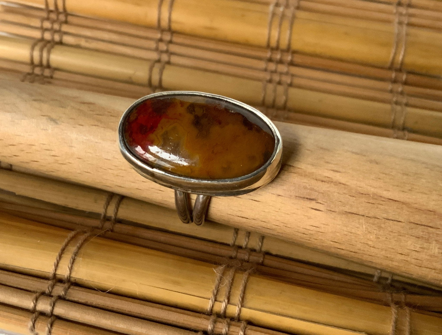 Jasper Ring Size 8 - Evitts Creek Arts