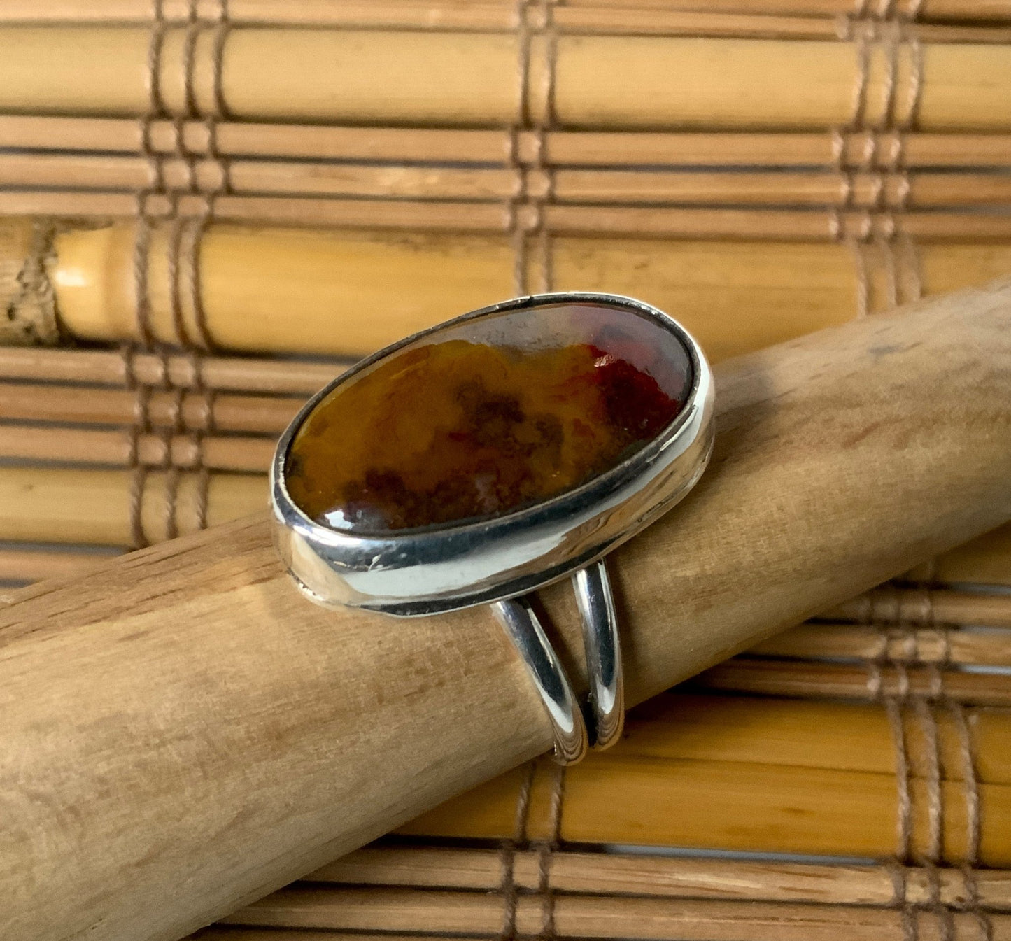 Jasper Ring Size 8 - Evitts Creek Arts