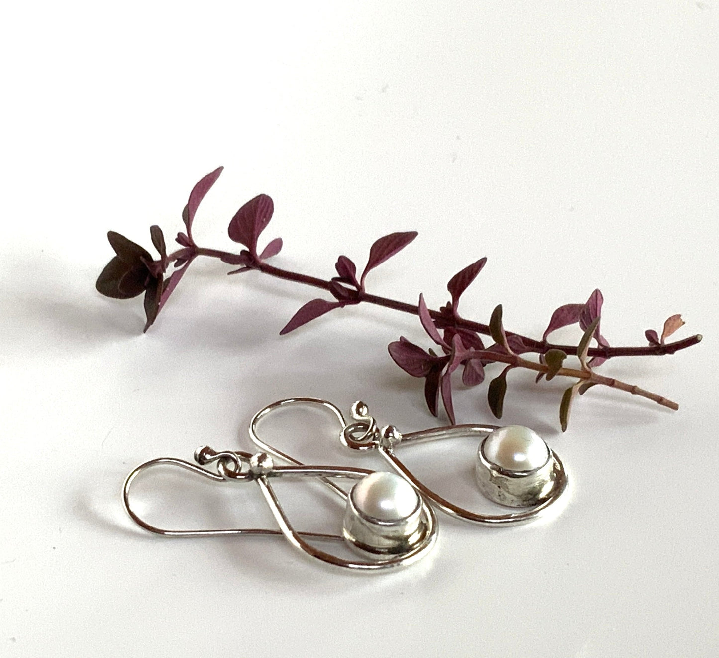Pearl Teardrop Earrings - Evitts Creek Arts