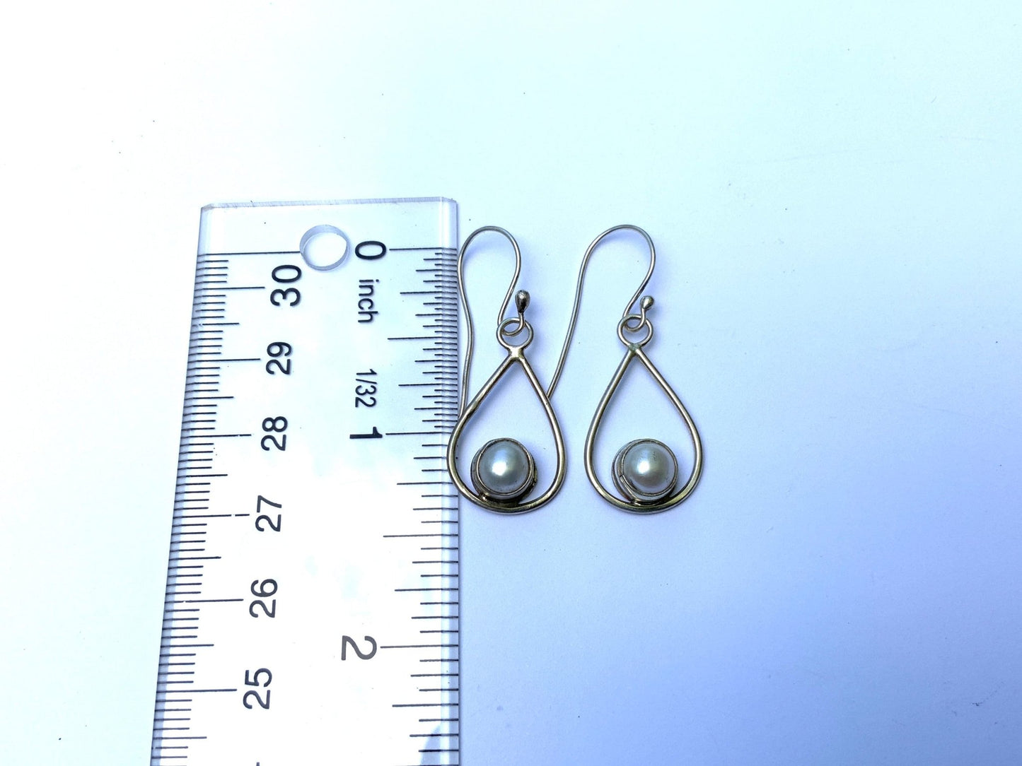 Pearl Teardrop Earrings - Evitts Creek Arts