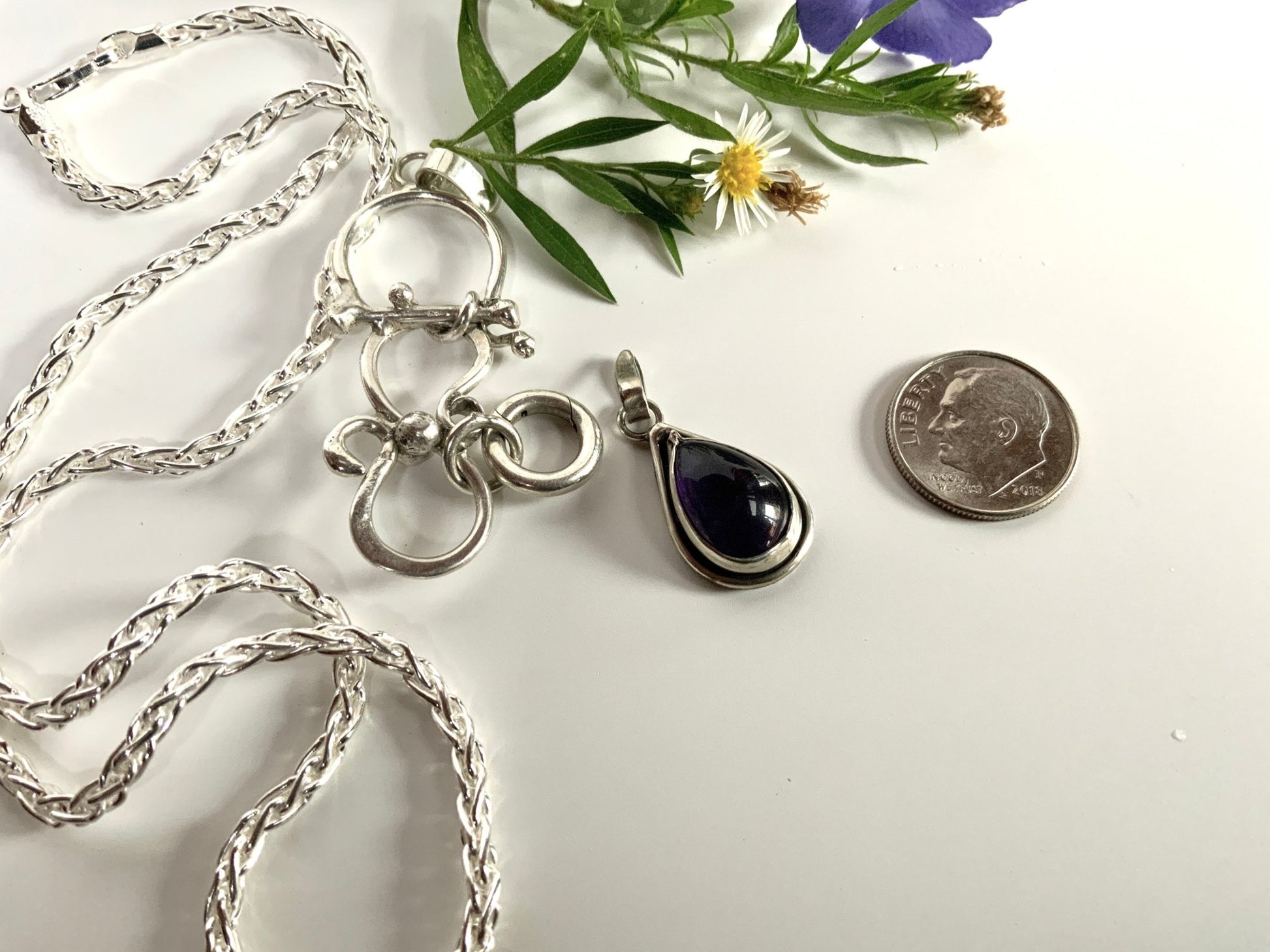 Pendant Enhancer with Optional Chain and Optional Pendant - Evitts Creek Arts