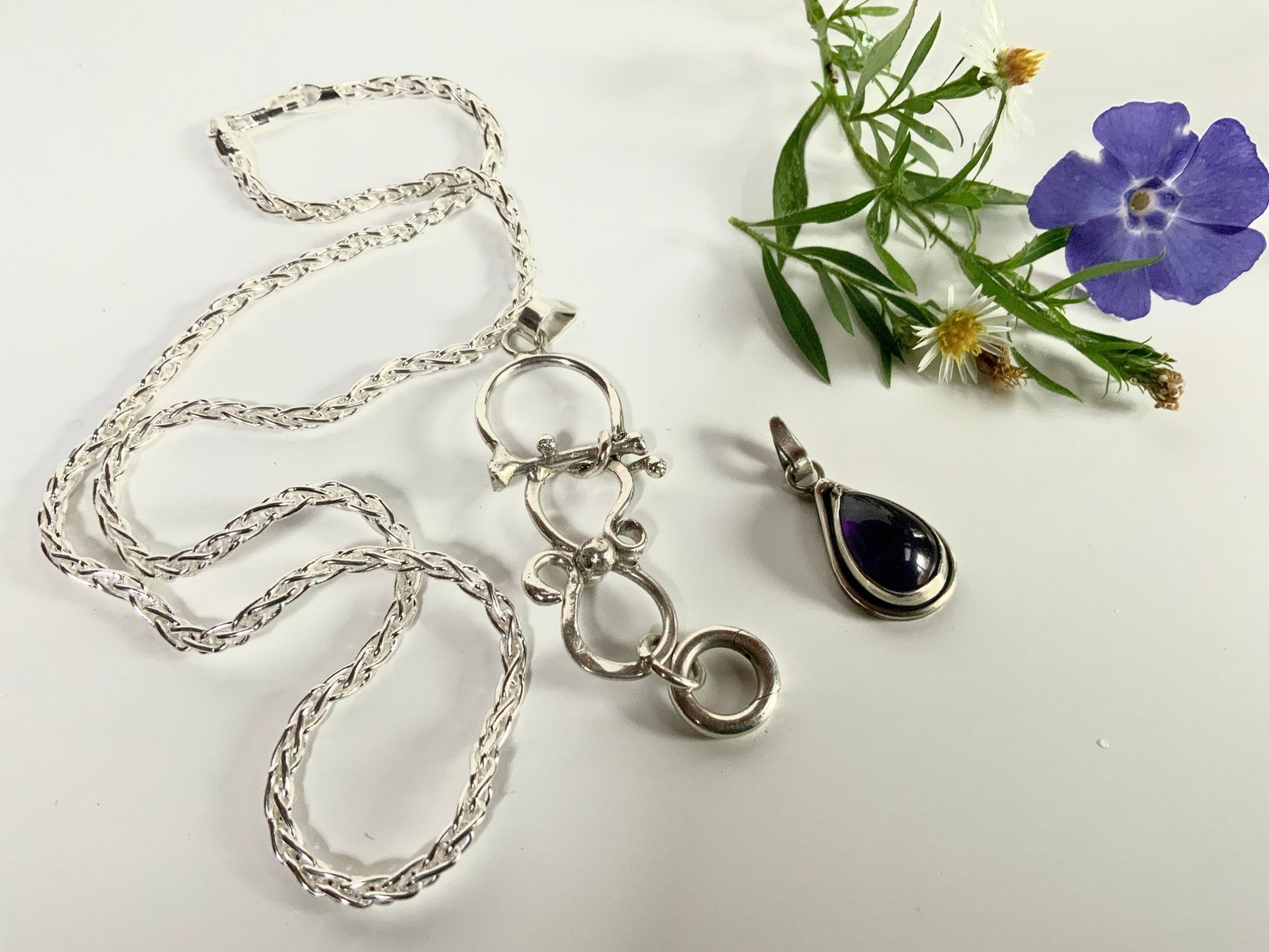 Pendant Enhancer with Optional Chain and Optional Pendant - Evitts Creek Arts