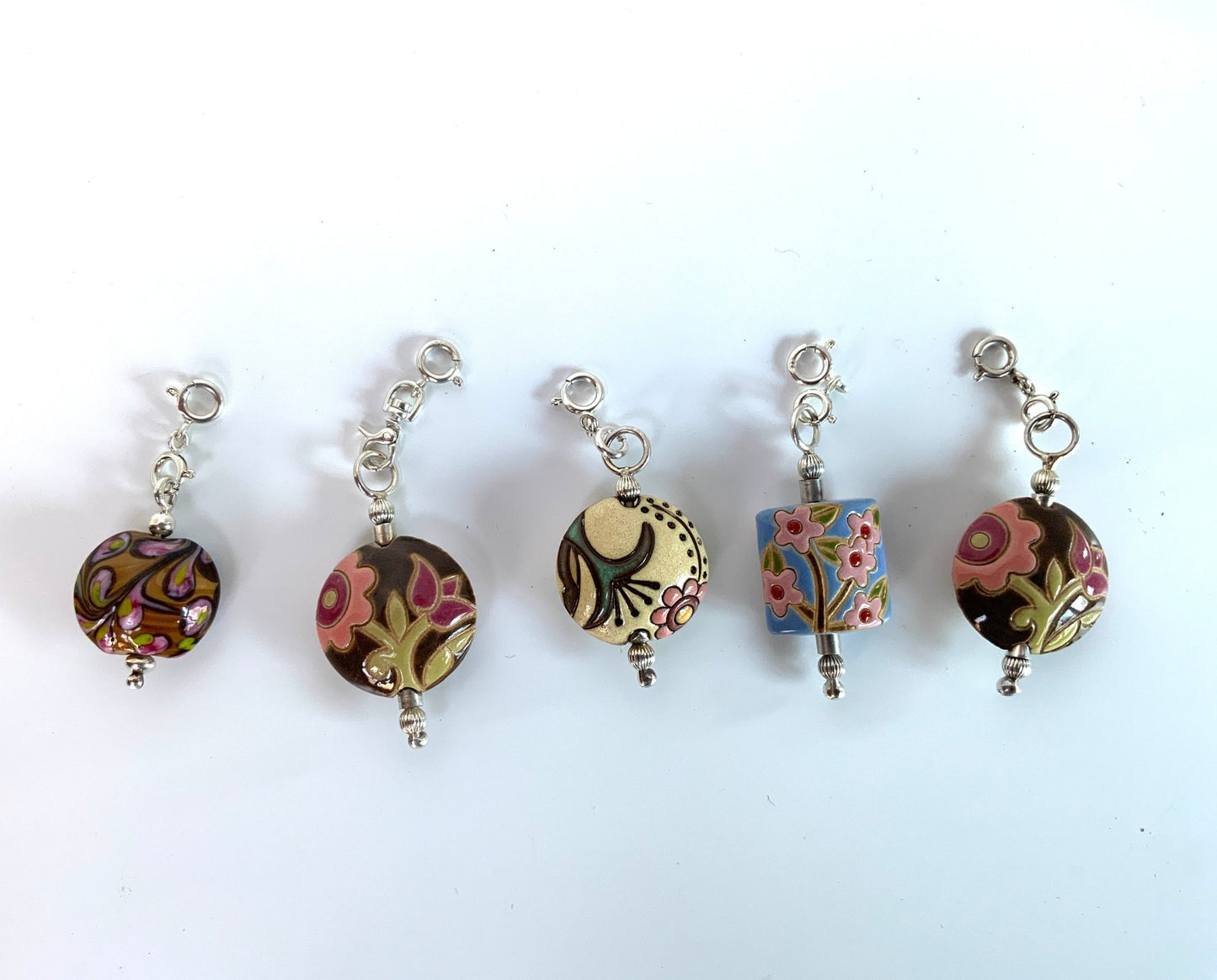 Moravian Raku Charms Pendant Charms or Pendants - Evitts Creek Arts