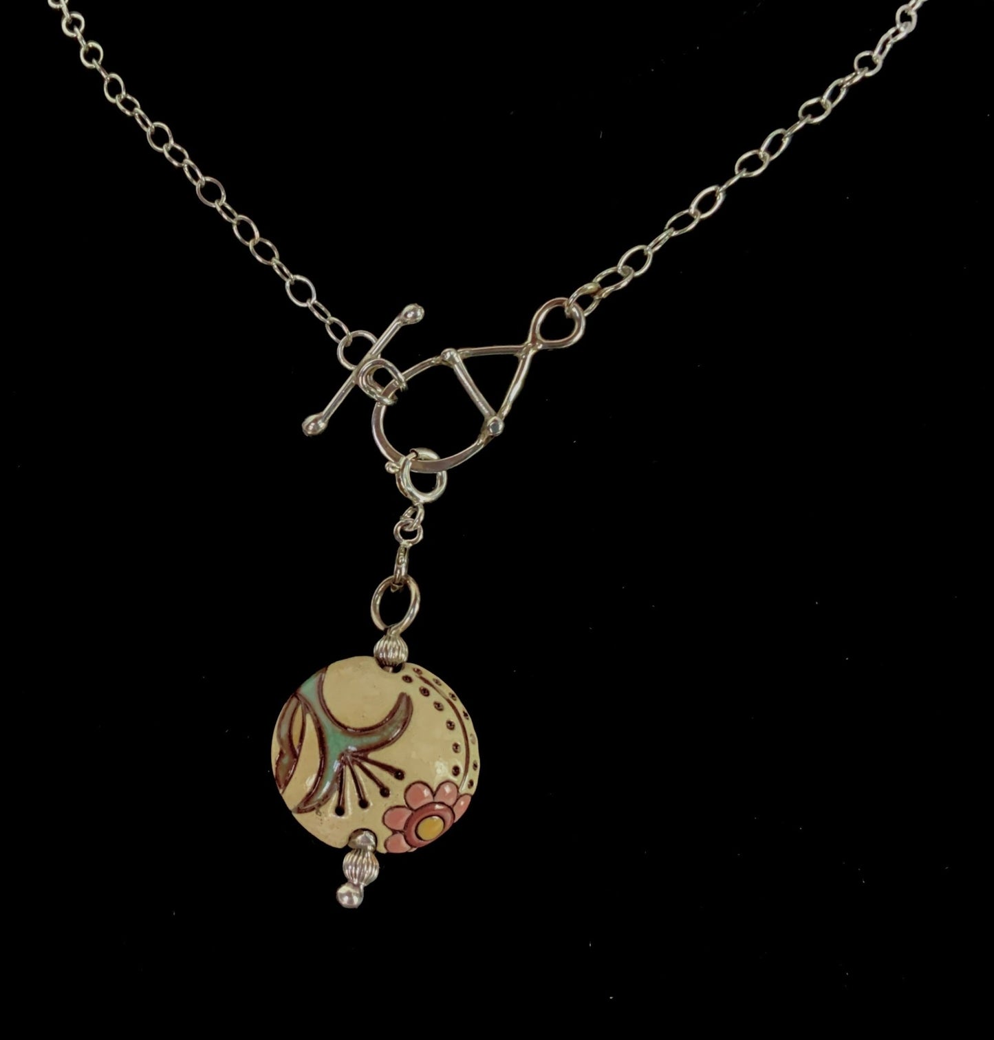 Moravian Raku Charms Pendant Charms or Pendants - Evitts Creek Arts