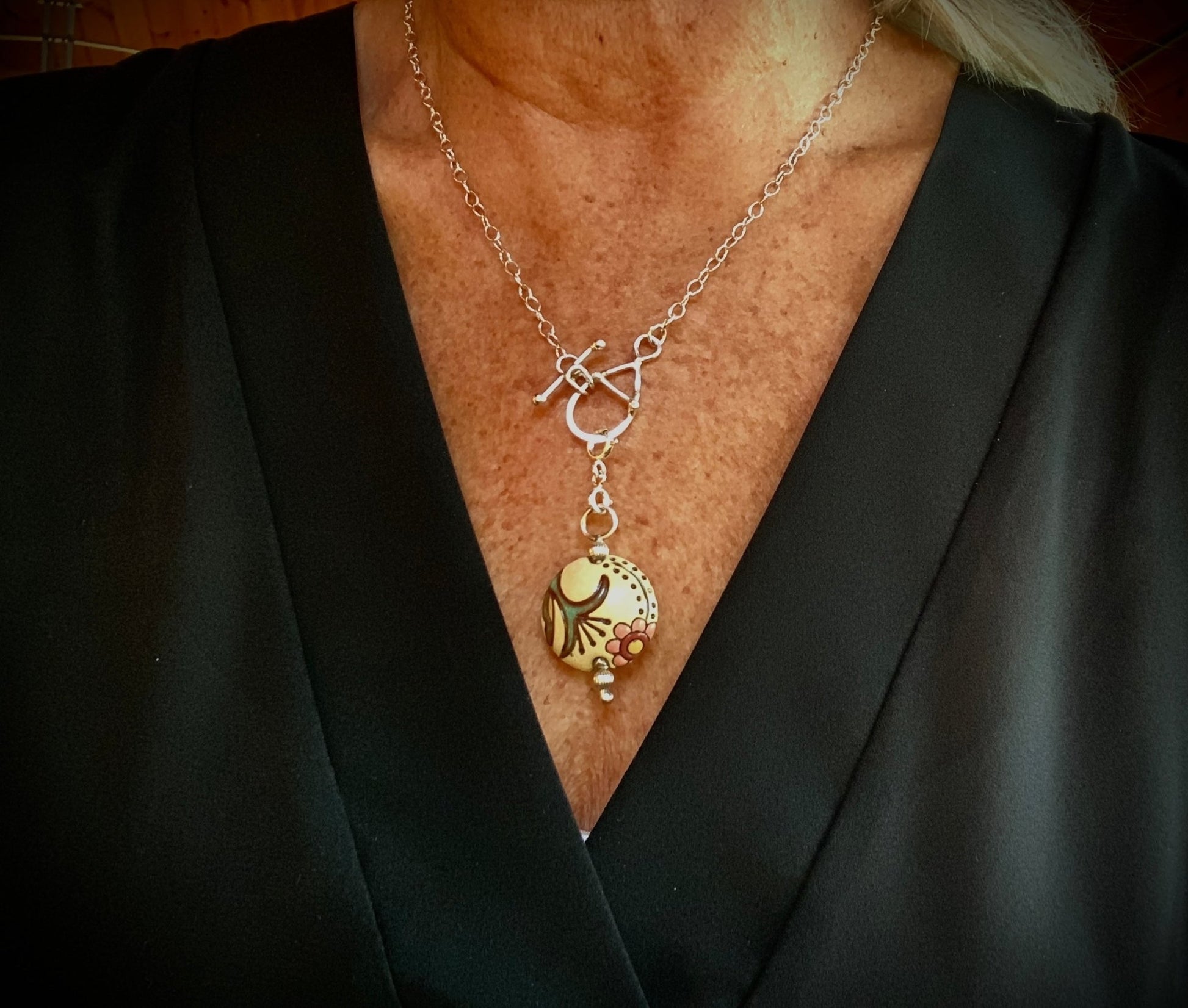 Moravian Raku Charms Pendant Charms or Pendants - Evitts Creek Arts