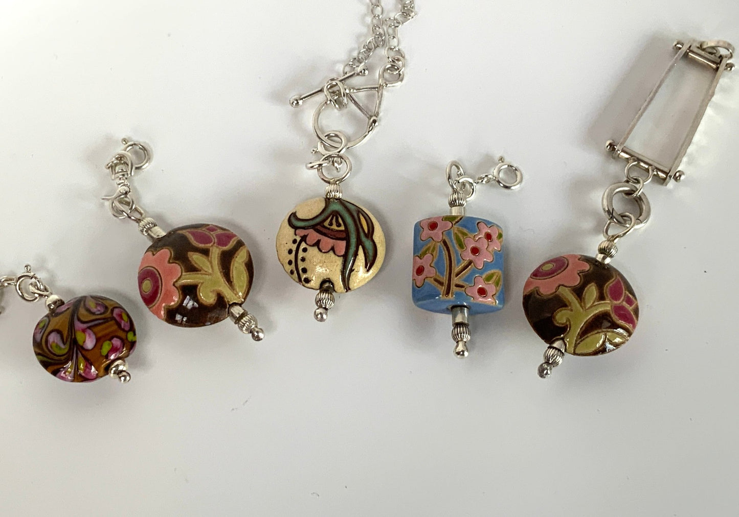 Moravian Raku Charms Pendant Charms or Pendants - Evitts Creek Arts