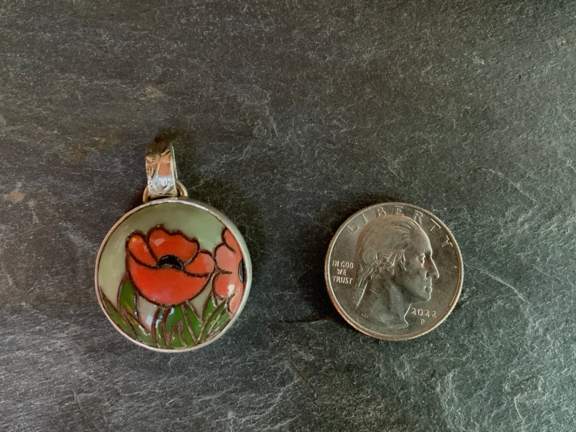 Raku Pendant and Removable Enhancer - Evitts Creek Arts