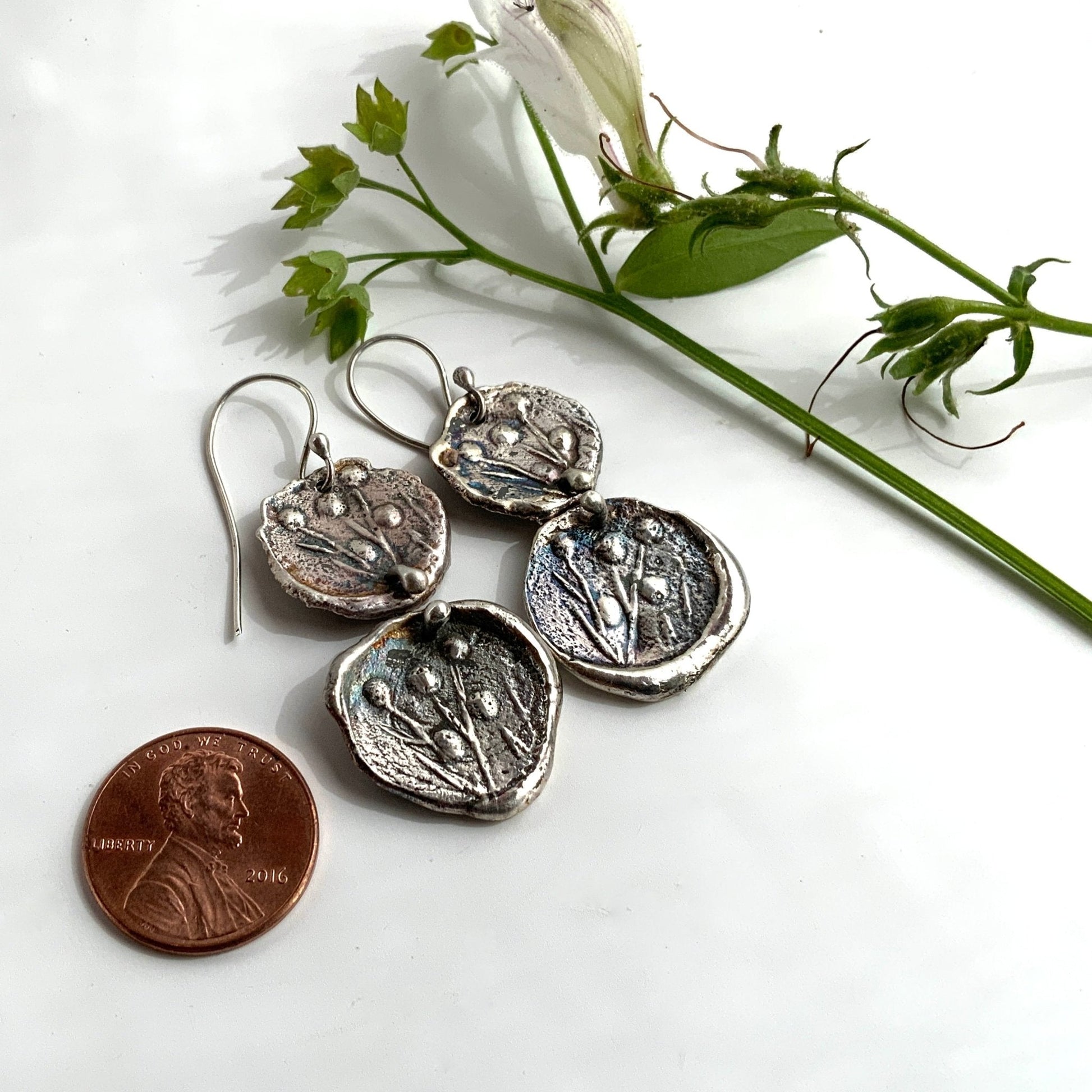 Ancients Earrings Sterling Silver - Evitts Creek Arts