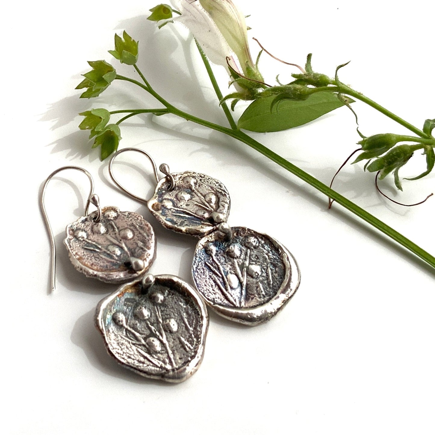 Ancients Earrings Sterling Silver - Evitts Creek Arts