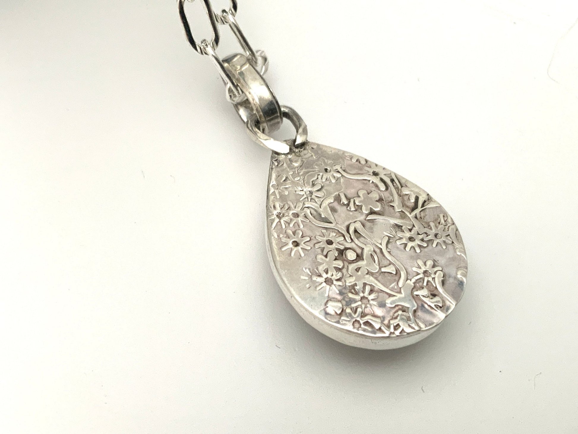 Blue Summer Sterling Silver Pendant and 18” Chain - Evitts Creek Arts