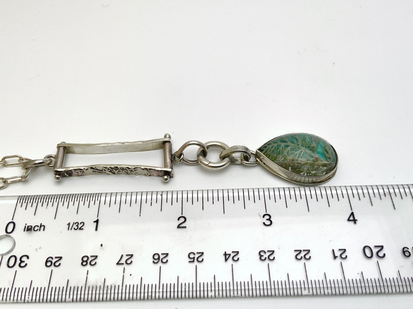 Sterling silver pendant with artisan Secret Garden texture on the back. Wild beauty handcrafted in sterling.