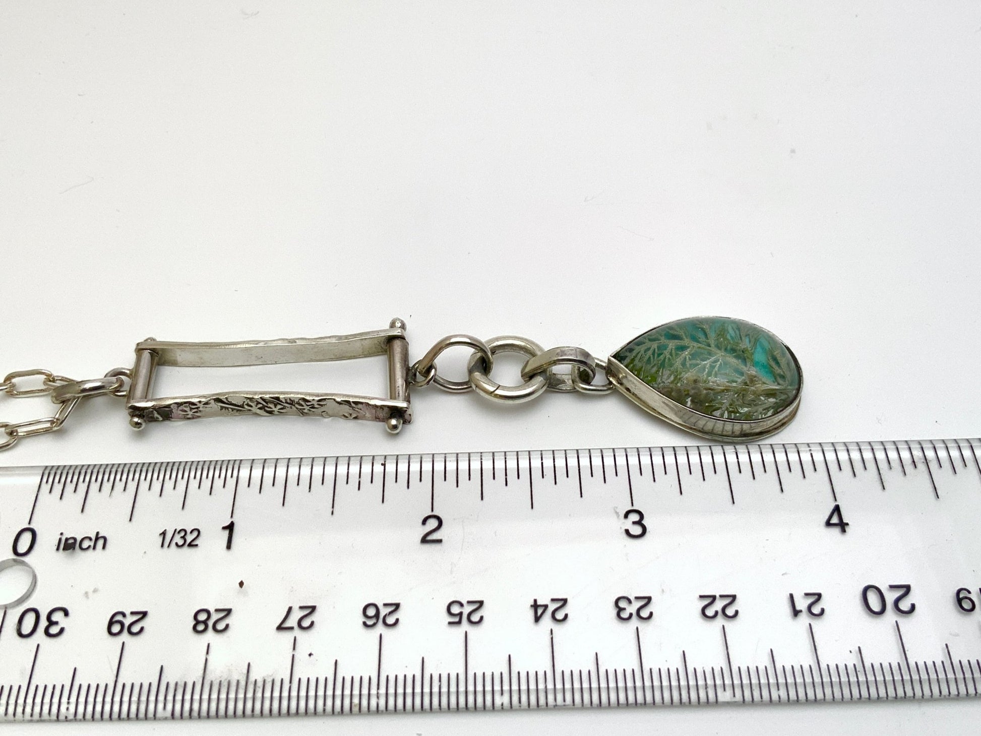 Sterling silver pendant with artisan Secret Garden texture on the back. Wild beauty handcrafted in sterling.