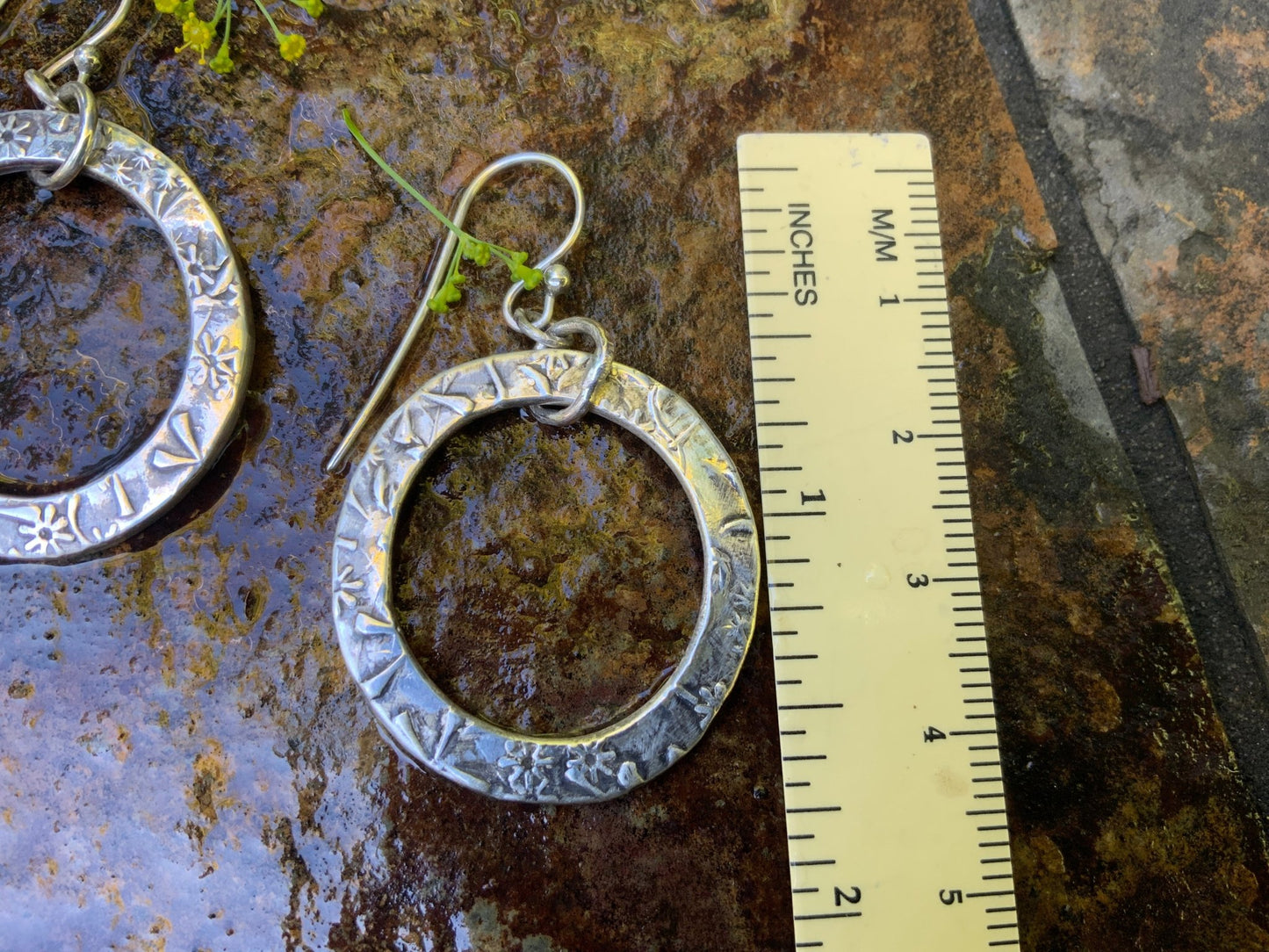 Chunky Sterling Hoops - Evitts Creek Arts