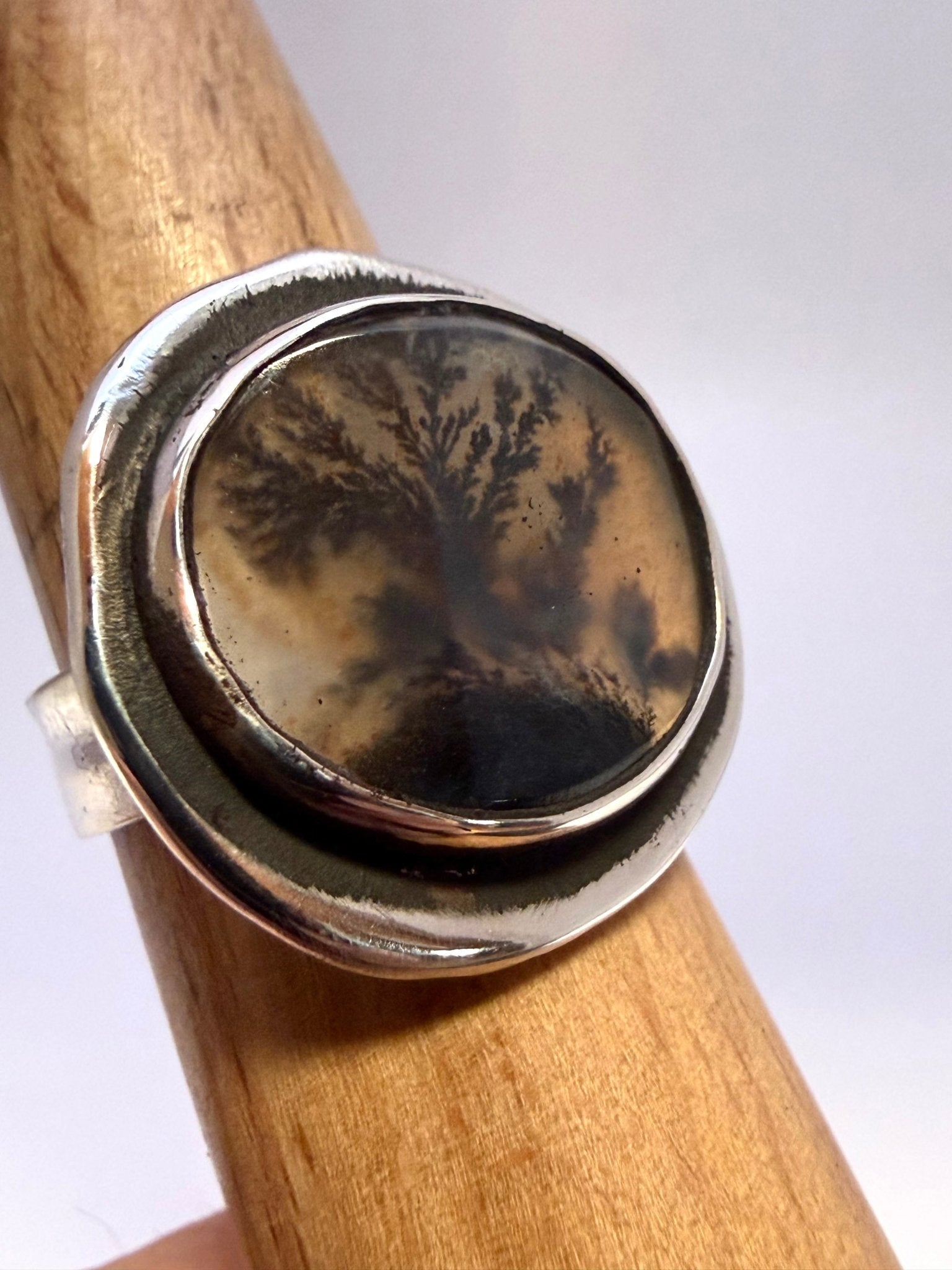 Dendritic Agate Ring - Evitts Creek Arts