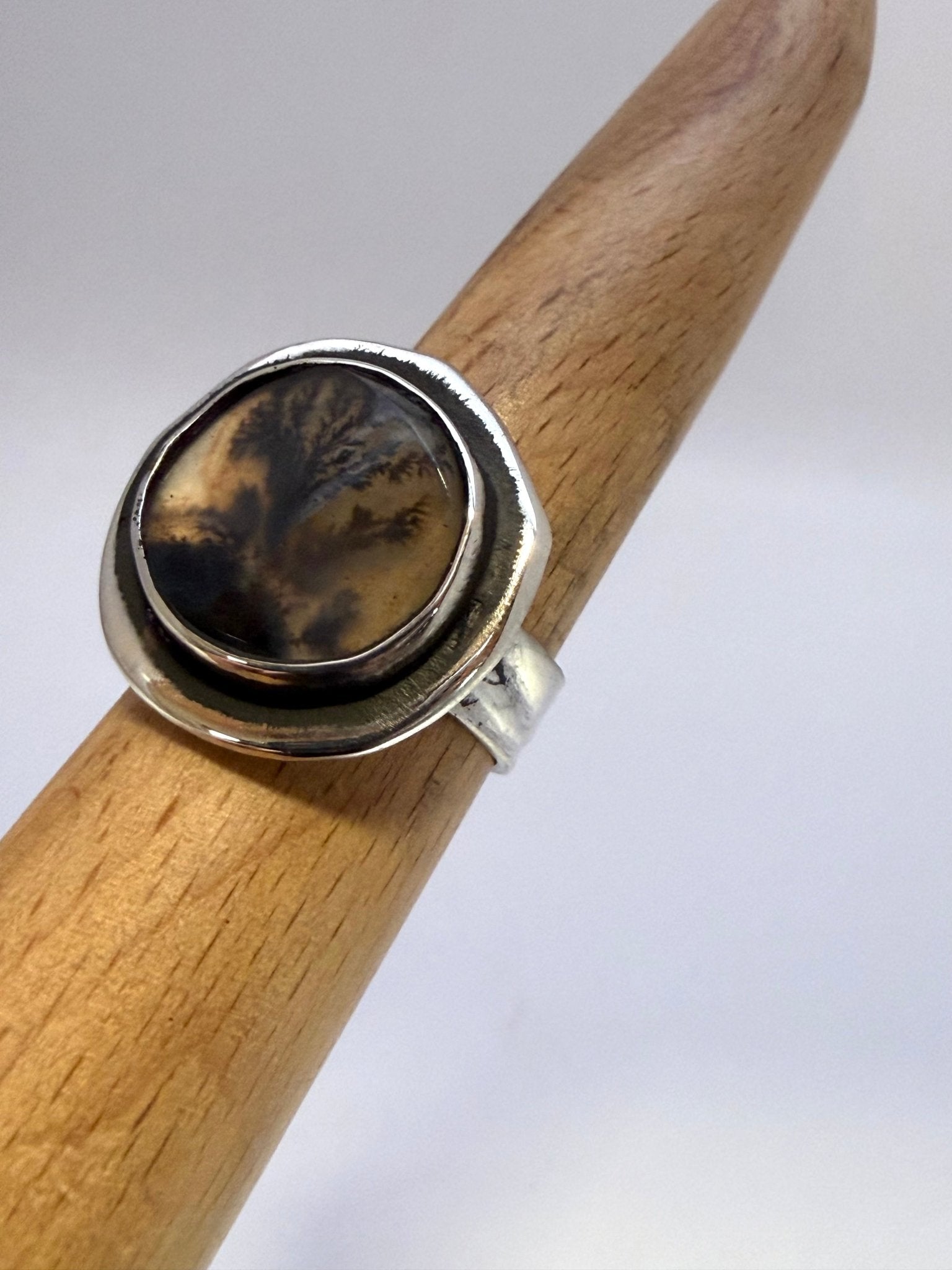 Dendritic Agate Ring - Evitts Creek Arts