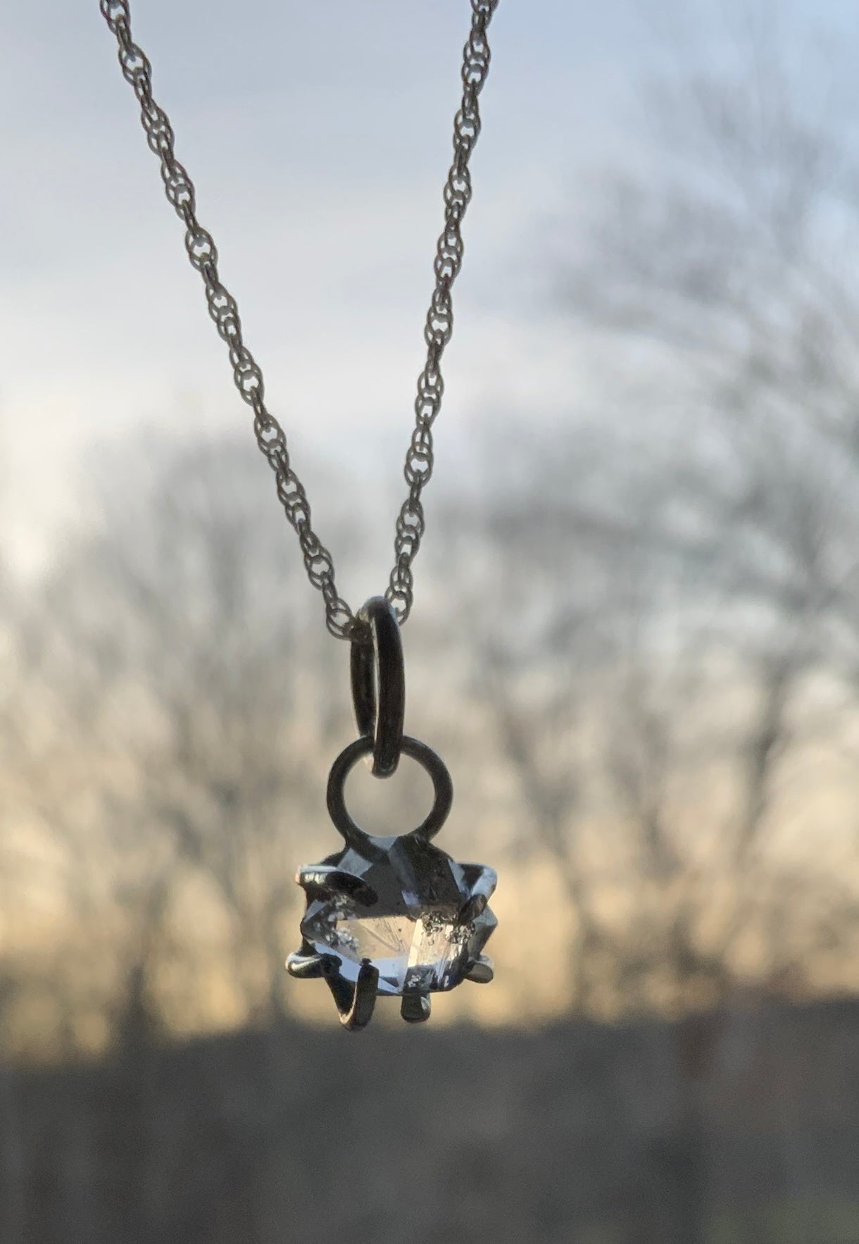 Herkimer Diamond Necklace - Evitts Creek Arts