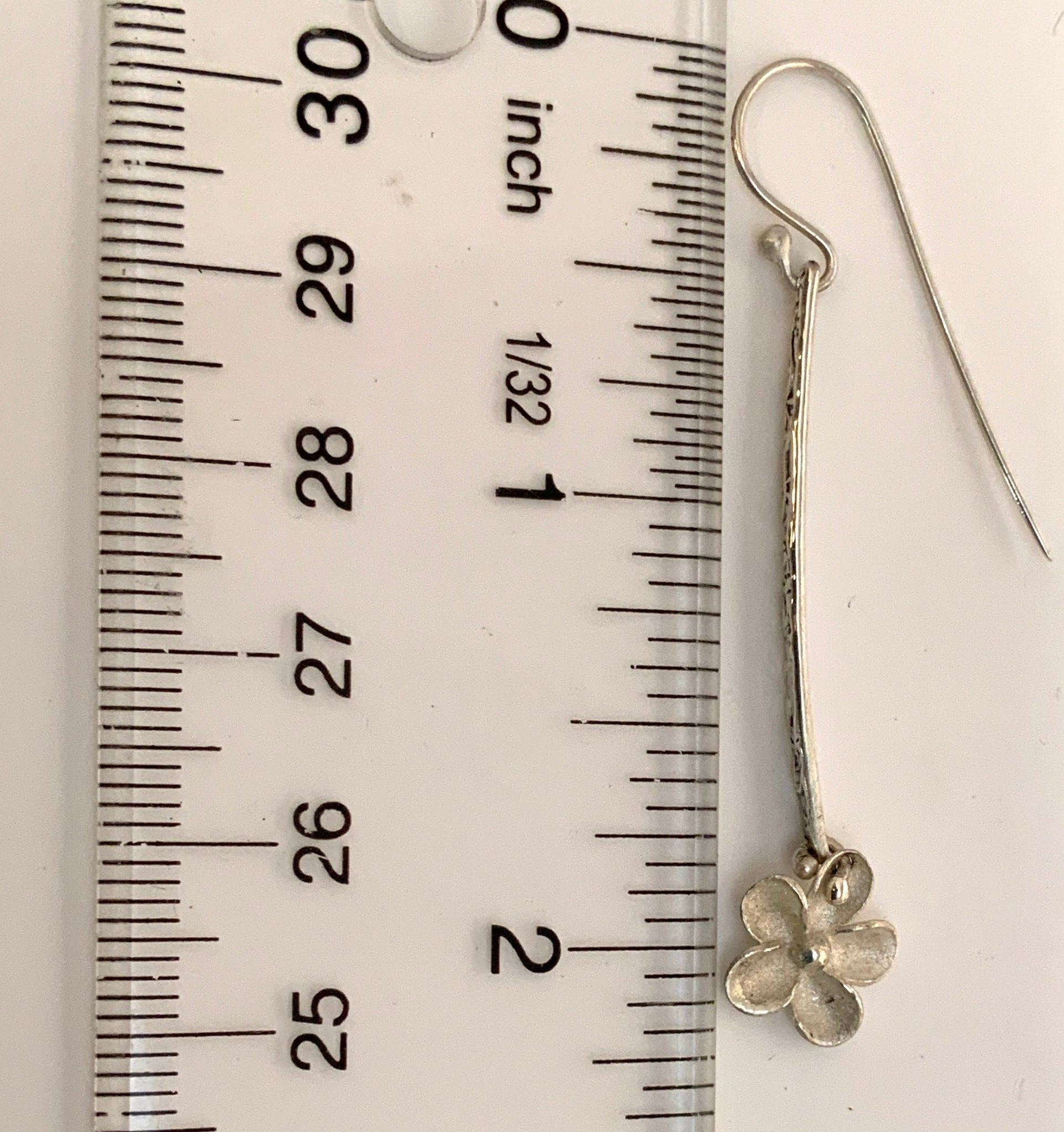 Long Flower Earrings - Evitts Creek Arts