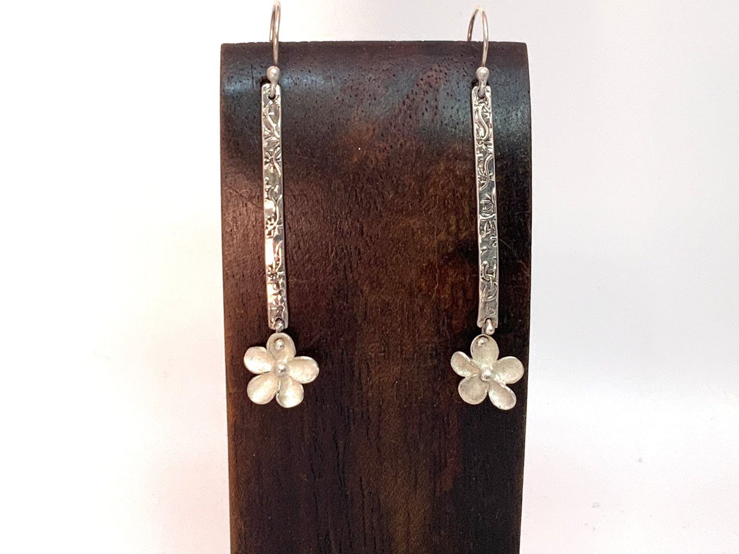 Long Flower Earrings - Evitts Creek Arts