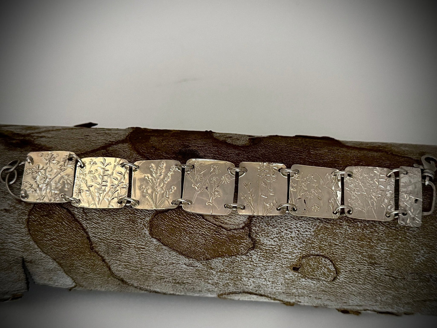 Native Wildflowers Sterling Silver Bracelet | Evitts Creek Arts - Evitts Creek Arts