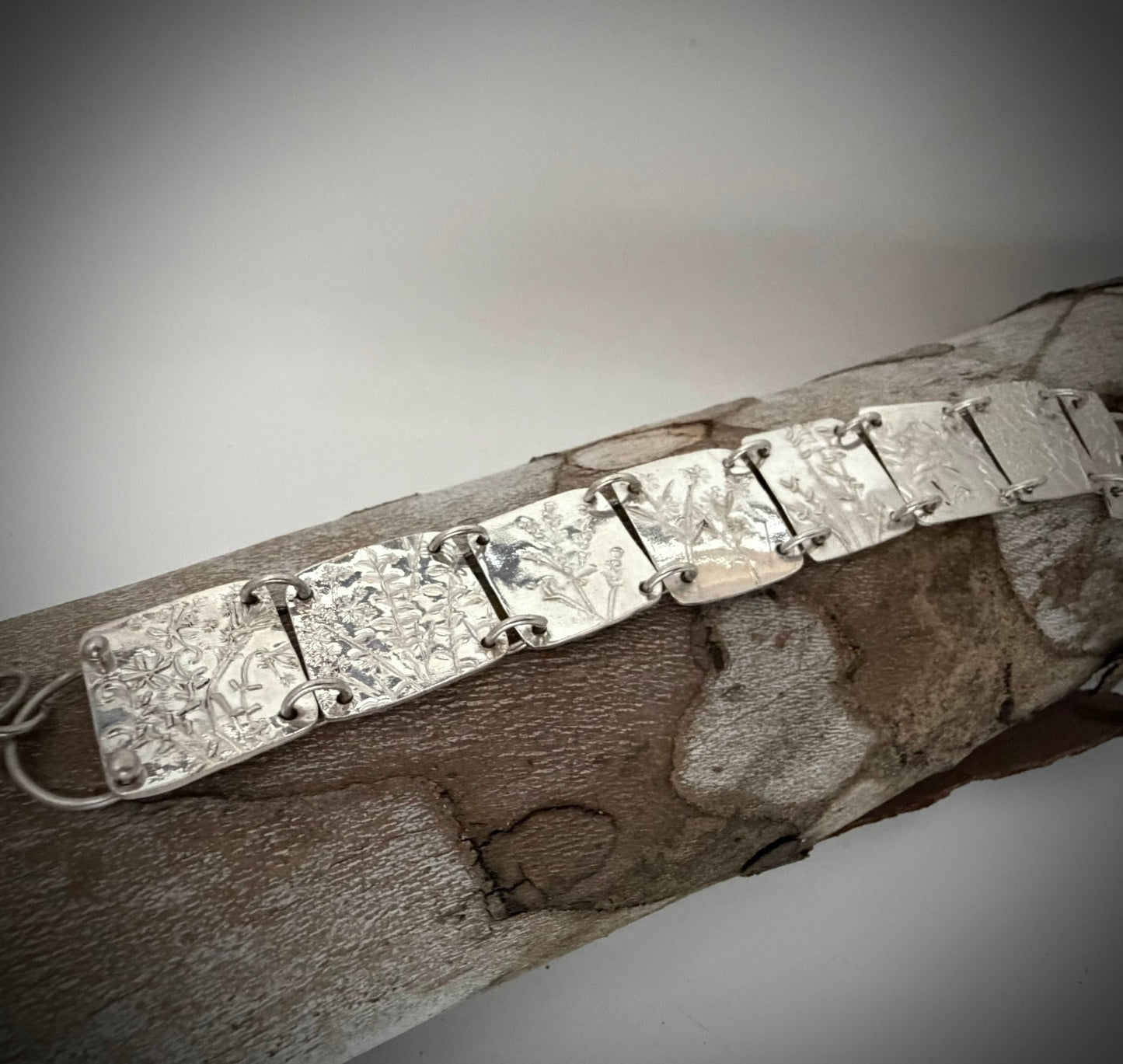 Native Wildflowers Sterling Silver Bracelet | Evitts Creek Arts - Evitts Creek Arts