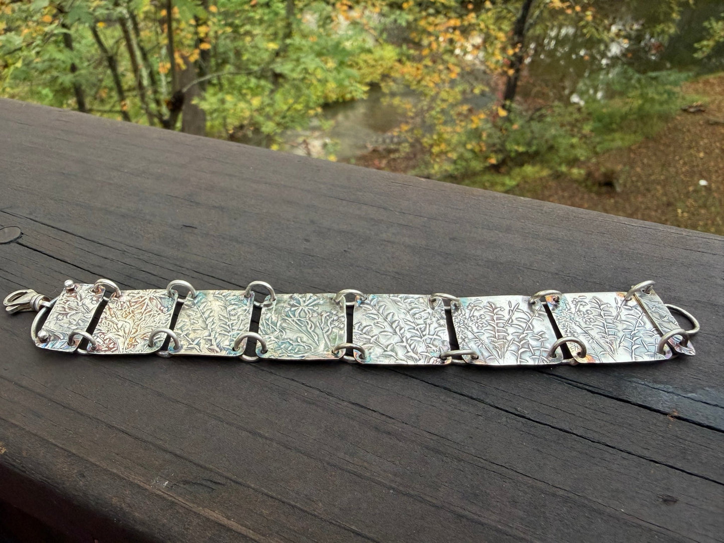 Native Wildflowers Sterling Silver Bracelet | Evitts Creek Arts - Evitts Creek Arts