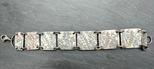 Native Wildflowers Sterling Silver Bracelet | Evitts Creek Arts - Evitts Creek Arts