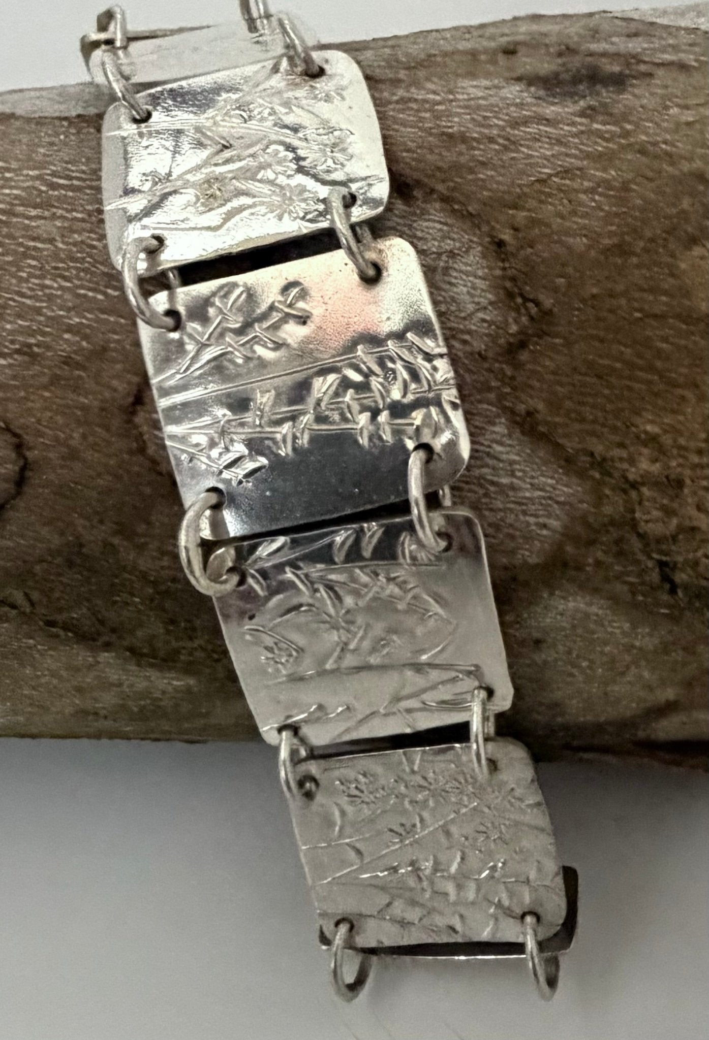Native Wildflowers Sterling Silver Bracelet | Evitts Creek Arts - Evitts Creek Arts