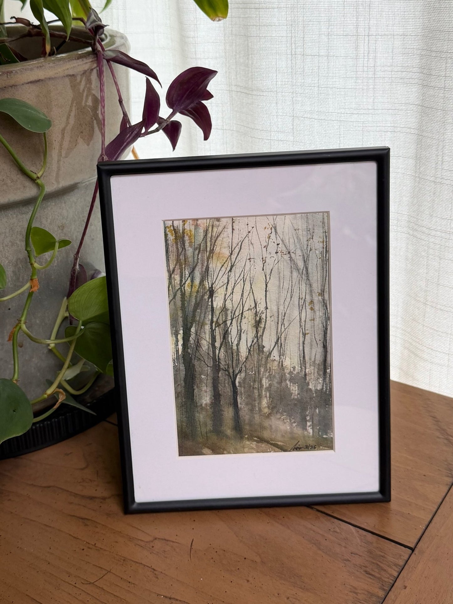 Original Handpainted Landscape Study|Berkeley Springs Small Watercolor Painting - Framed 6x8 frame - Evitts Creek Arts