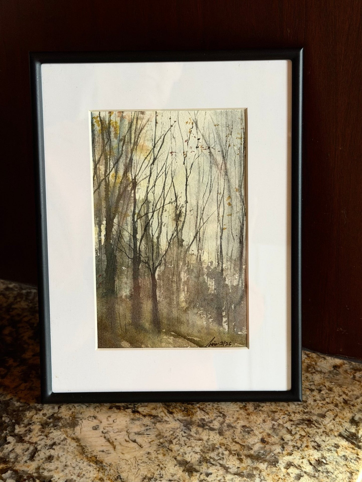 Original HandpaintedLandscape Study|Berkeley Springs Small Watercolor Painting - Framed 6x8 frame - Evitts Creek Arts