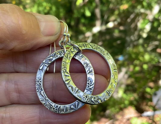 Chunky Sterling Hoops