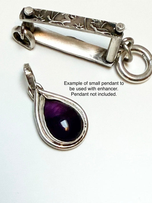 Sterling Silver Pendant Enhancer Two Inches Long| Evitts Creek Arts - Evitts Creek Arts