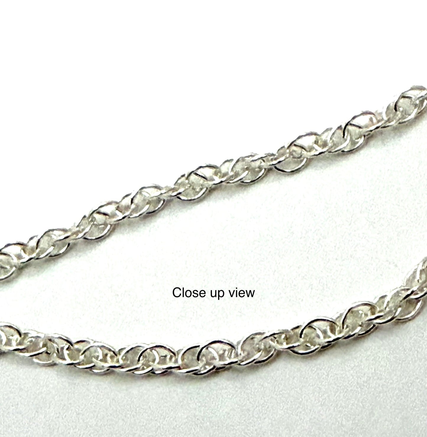 Sterling Silver Rope Chain Sterling Silver | 1.3mm Double Rope Chain Necklace with Spring Ring - Evitts Creek Arts