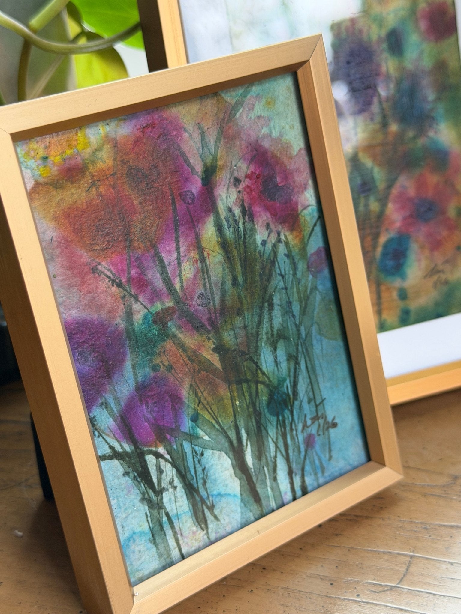 Tiny Abstract Flower 3 3x4 - Evitts Creek Arts
